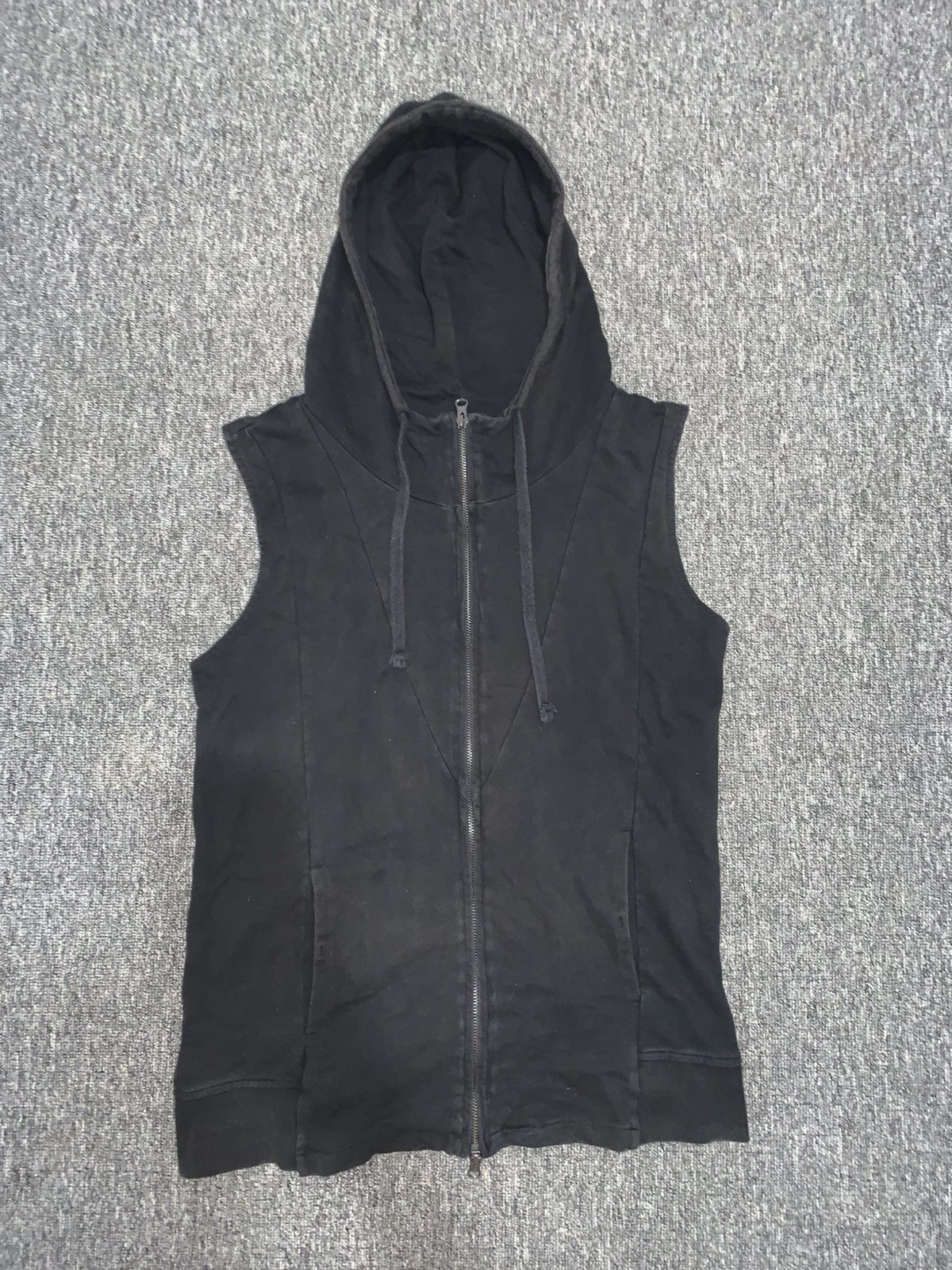 Japanese Brand Dayson Vest Zip Up Hoodie Black Punk Rock n Roll Style Size US M / EU 48-50 / 2 - 7 Thumbnail