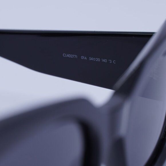Celine Celine CL40277I 01A Sunglasses Shiny Black Cat Eye Frame Size ONE SIZE - 7 Thumbnail