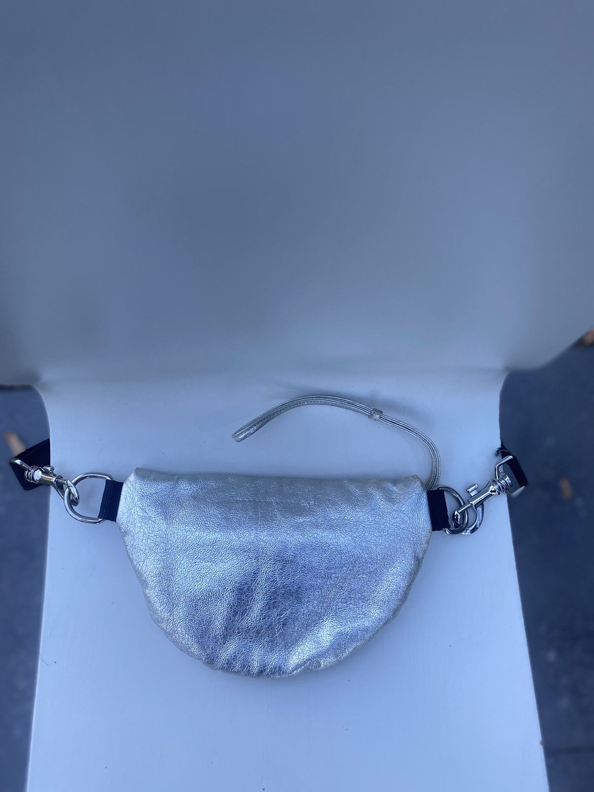 Maison Margiela MAISON MARGIELA TWO COMPARTMENT BUM BAG - SILVER Size ONE SIZE - 20 Thumbnail