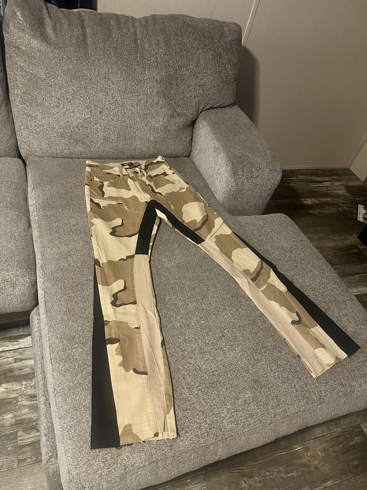 Fashion Nova Martin Stacked Skinny Flare Pants Size US 30 / EU 46 - 3 Thumbnail