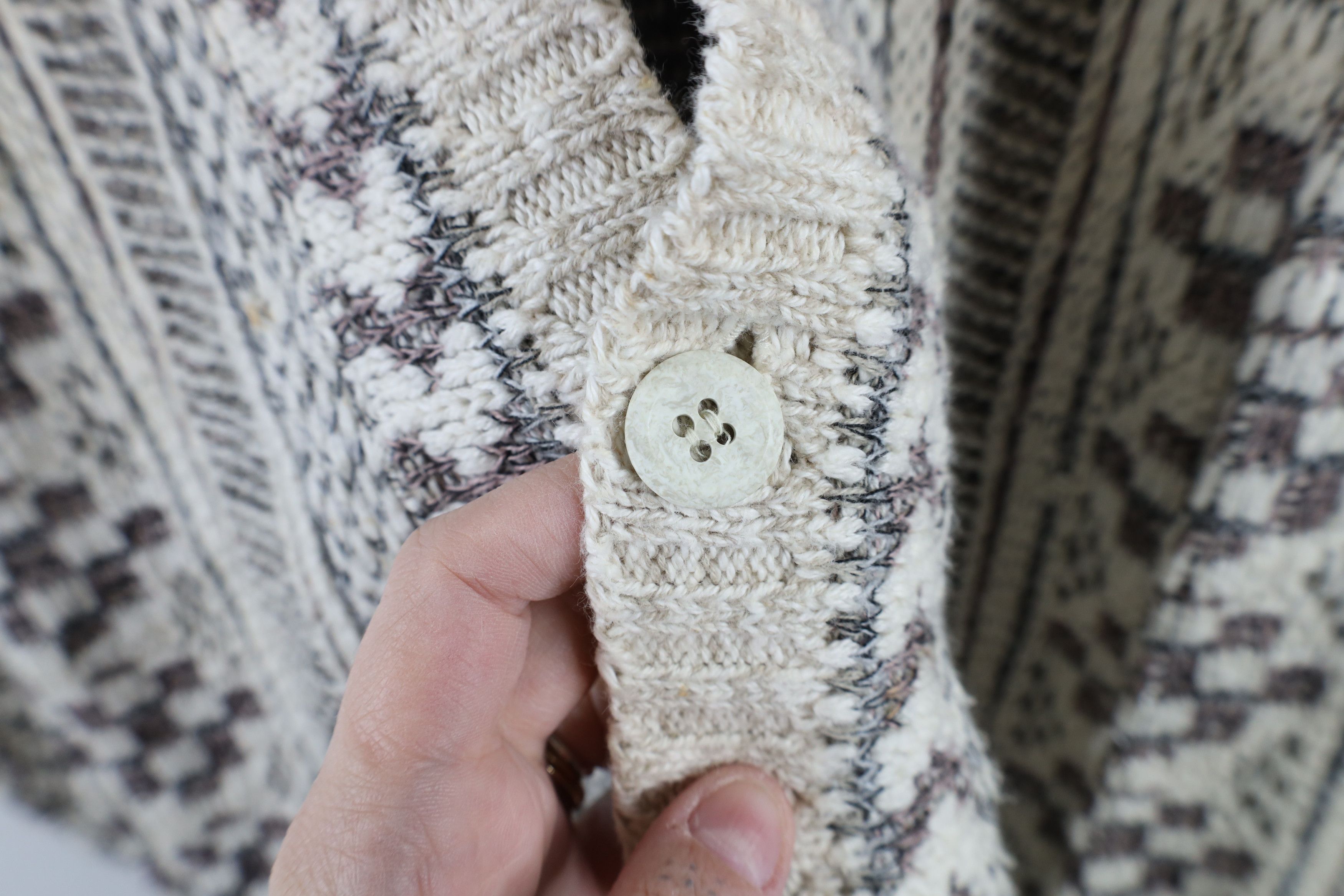 Vintage Vintage 90s Coogi Style Ribbed Knit Cardigan Sweater Size US XXL / EU 58 / 5 - 5 Thumbnail