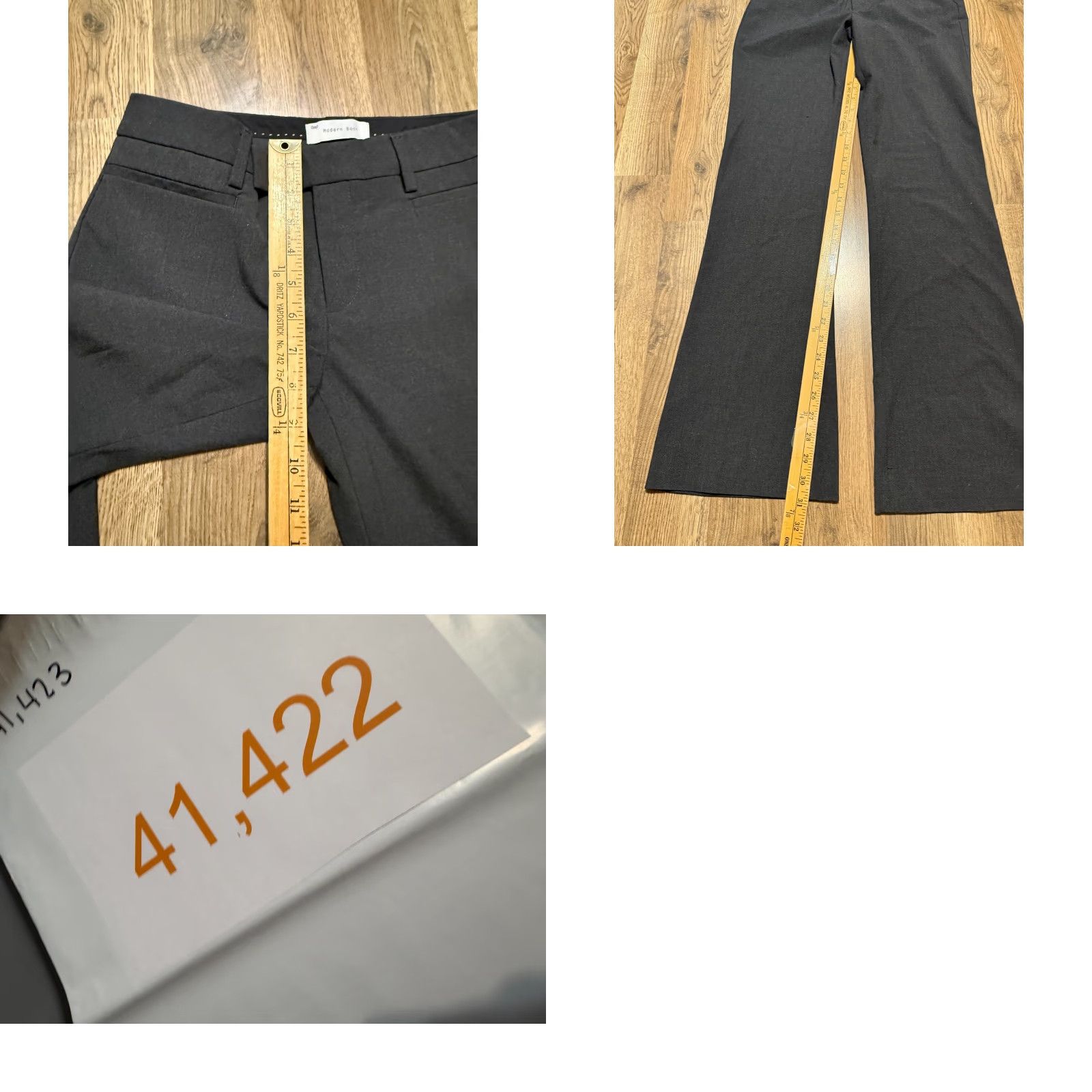 Gap GAP Pants Women's 2R Gray Dress Pants Modern Bootcut, Flat Front, Regular, Polyester, Stretch, Machine Washable, Fall Spring Summer, Women, Pants Size 26" / US 2 / IT 38 - 8 Thumbnail