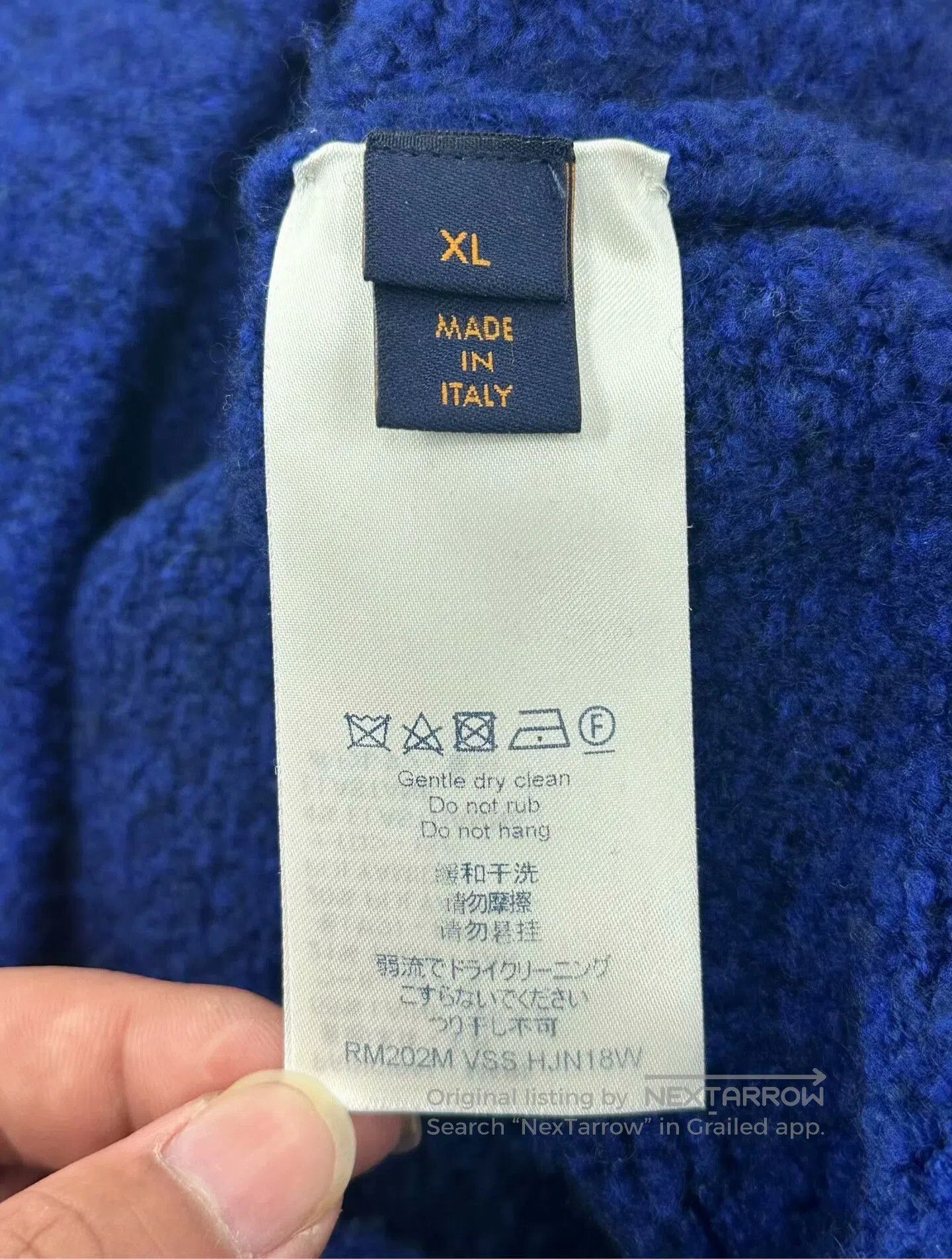 Louis Vuitton Louis Vuitton Blue Logo Teddy Sweater. Size US XL / EU 56 / 4 - 4 Thumbnail