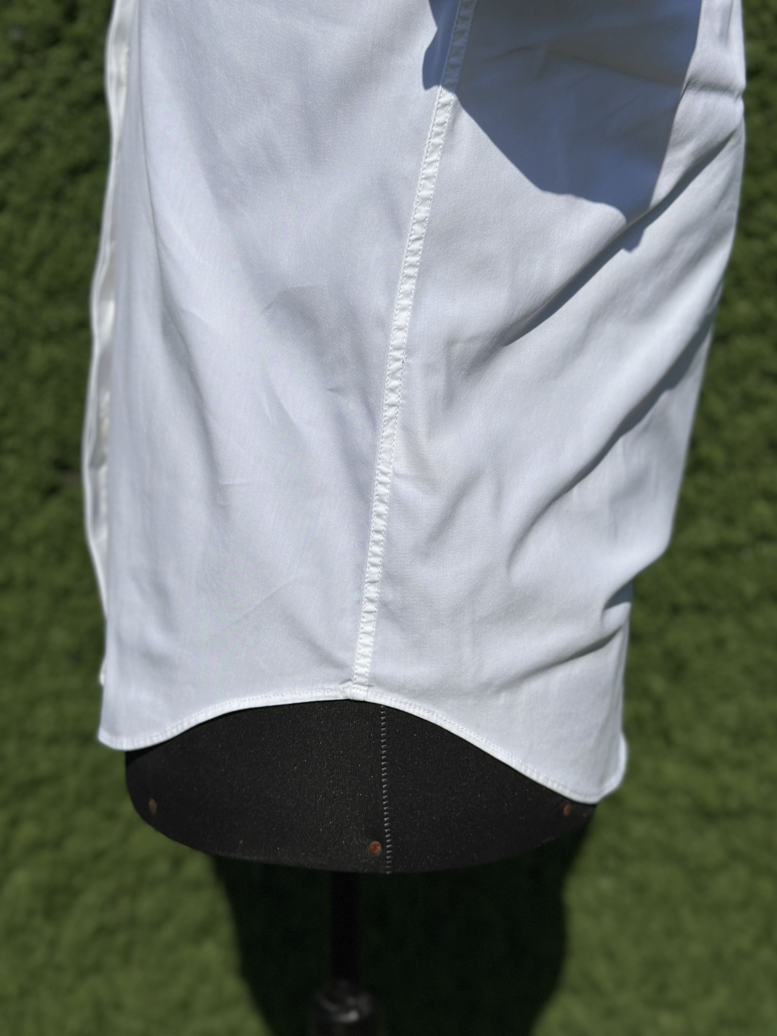 Brunello Cucinelli Brunello Cucinelli White Hidden Button Stretch Shirt Size M Size M / US 6-8 / IT 42-44 - 9 Thumbnail