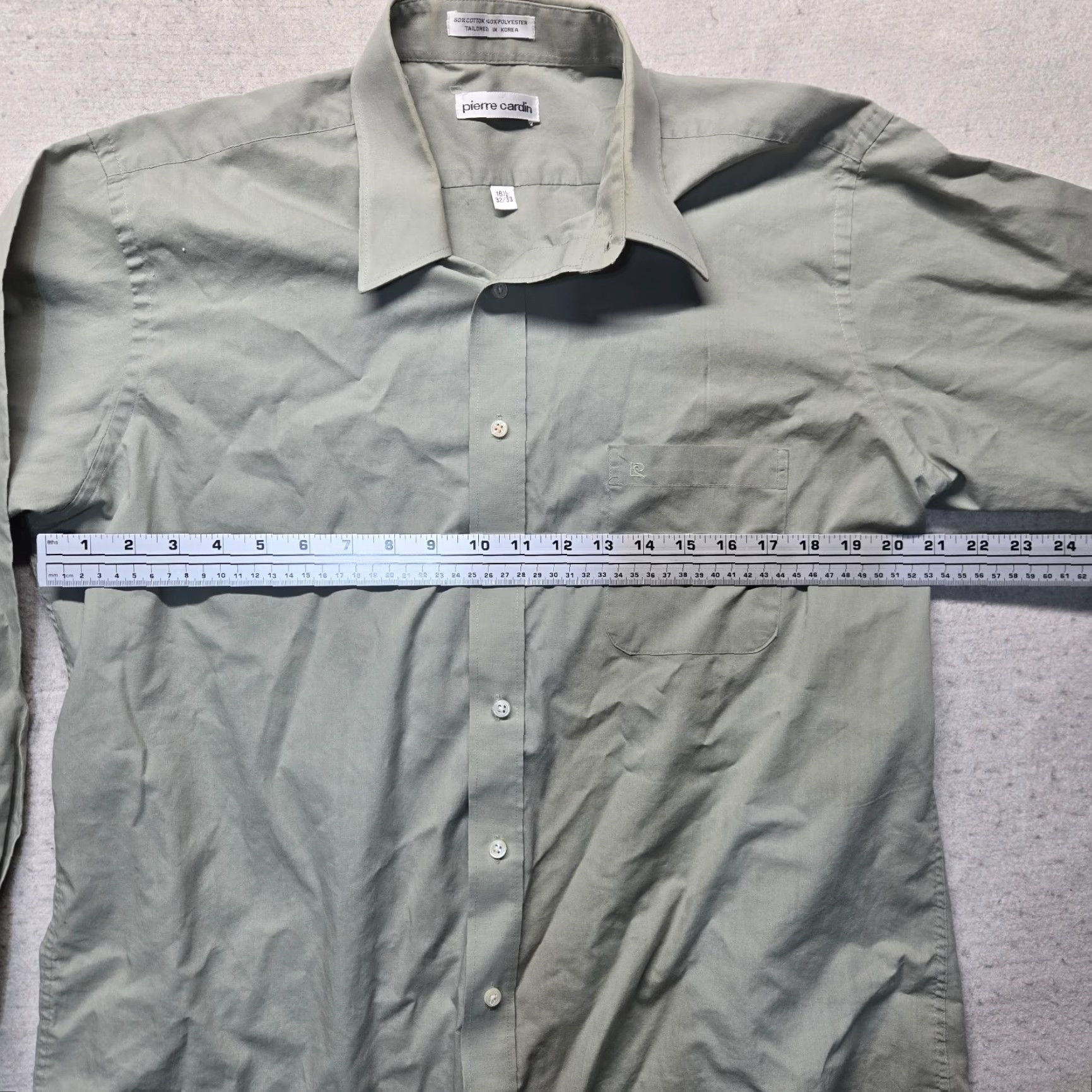 Pierre Cardin Pierre Cardin Solid Gray Button-Up Shirt Long Sleeve Adult Men's Size 16.5 32 33 Shirt Mens Gray 90s None Size US XL / EU 56 / 4 - 4 Thumbnail