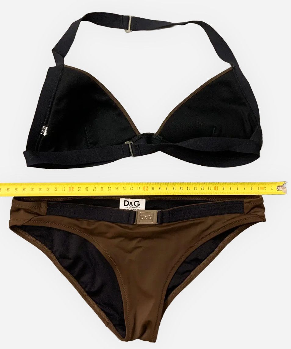 Dolce & Gabbana Dolce Gabbana Bikini Swimsuit D&G Black Bikini Bra Logo Size ONE SIZE - 6 Thumbnail