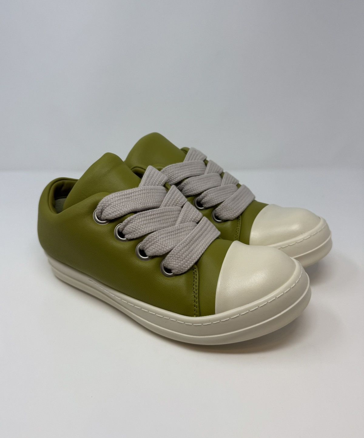 Rick Owens Rick Owens Mainline Padded Jumbo Lace Ramones Green Size US 9 / EU 42 - 1 Thumbnail