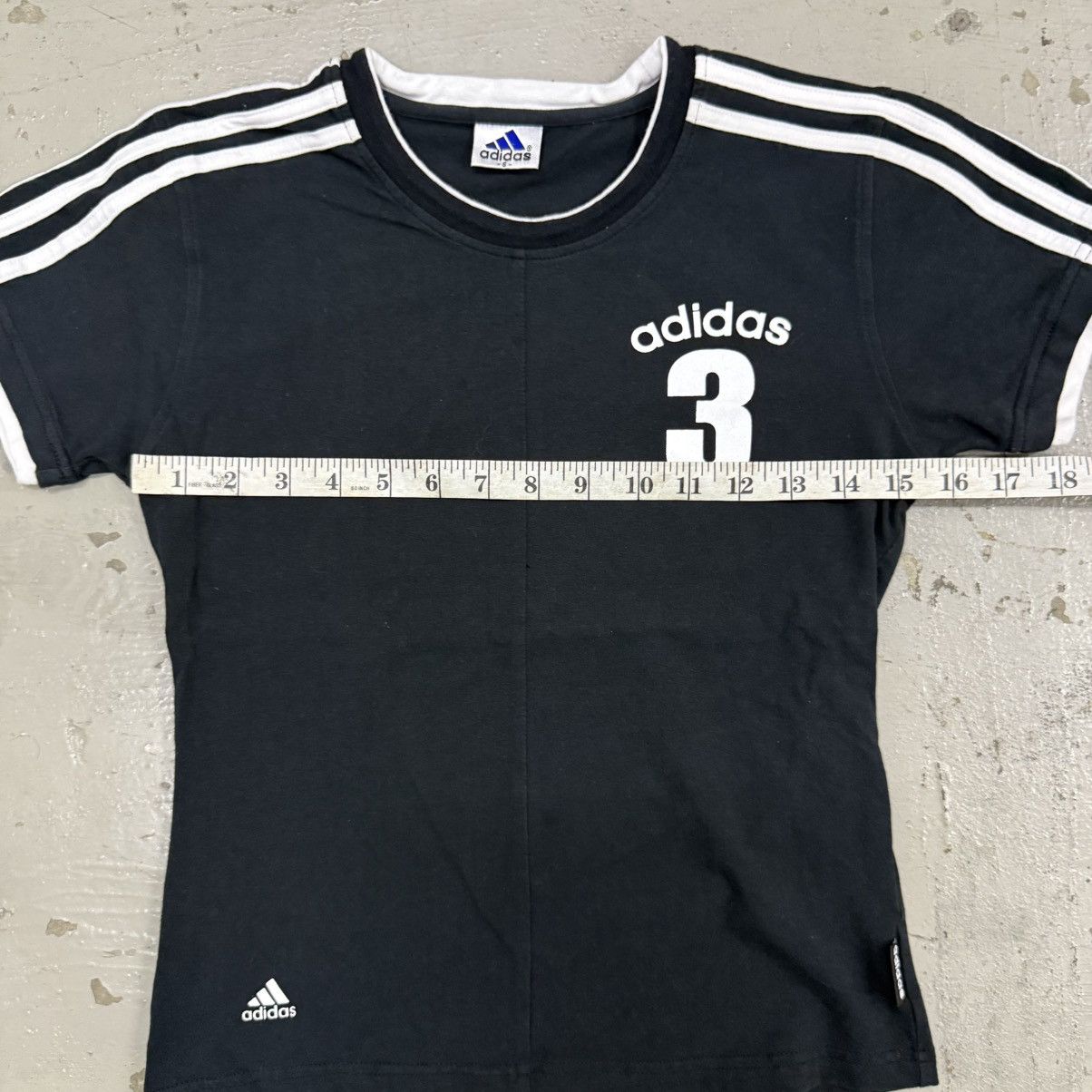Adidas Vintage Adidas Baby Tee Lisa Black Pink Size S / US 4 / IT 40 - 4 Thumbnail