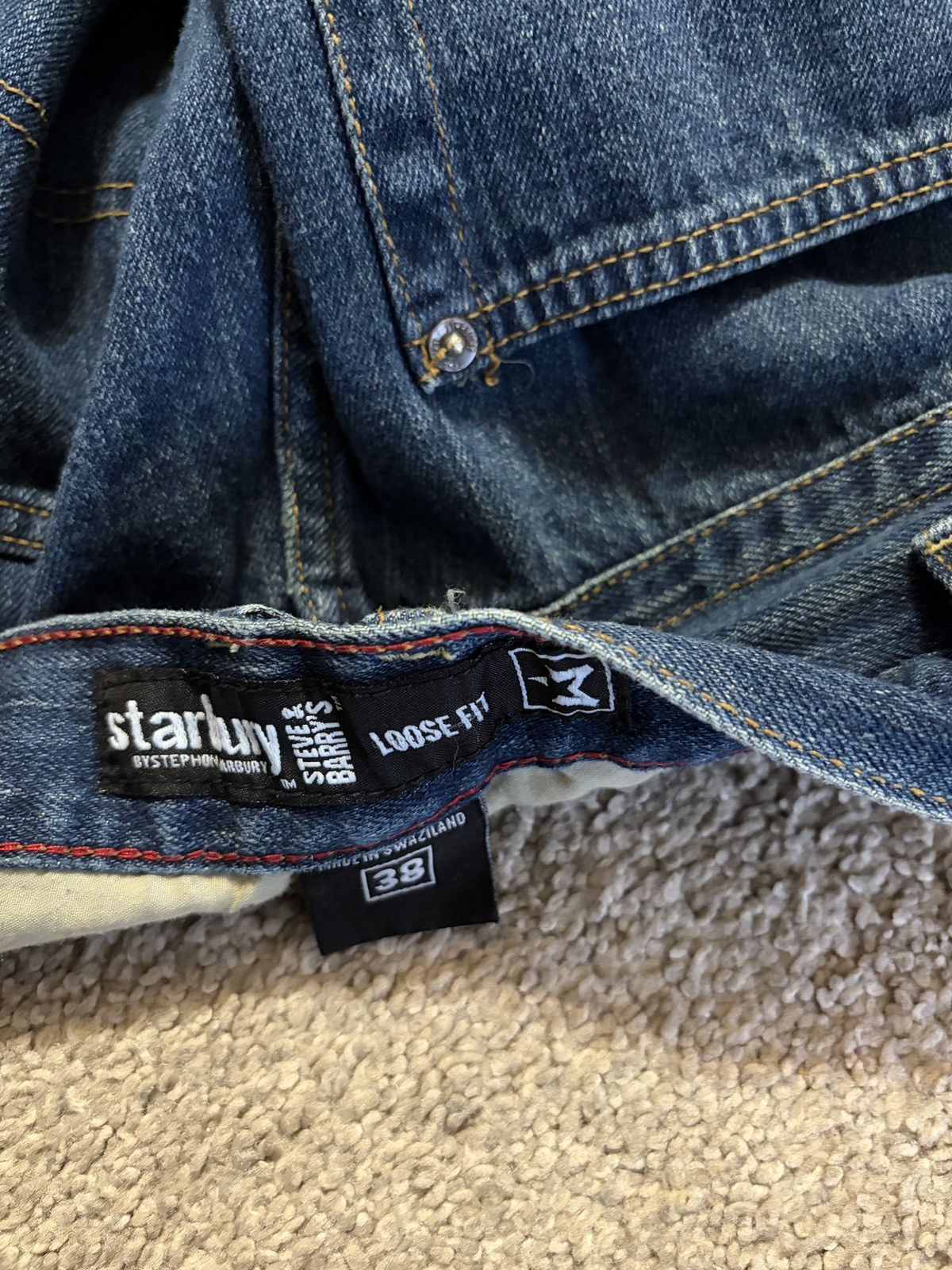 Other Vintage Y2k Baggy Denim Shorts Size 38 Skater Grunge Style Size US 38 / EU 54 - 9 Thumbnail