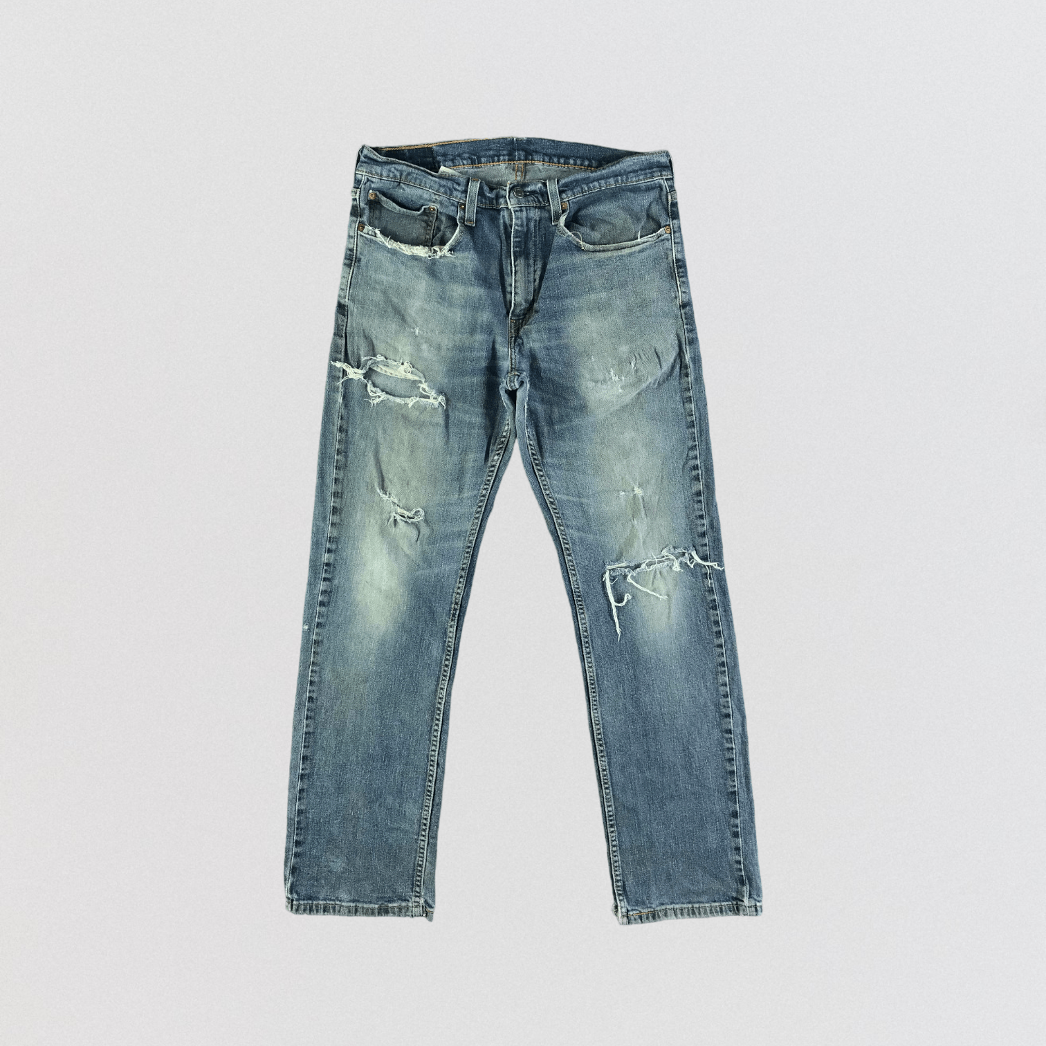 Levi's × Vintage Vintage Distress Levis 559 Jeans-JM3440 Size US 34 / EU 50 - 1 Thumbnail