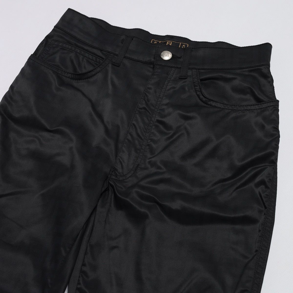 Fendi Vintage Fendi Black Monogram Nylon Pants Size 28" / US 6 / IT 42 - 2 Thumbnail