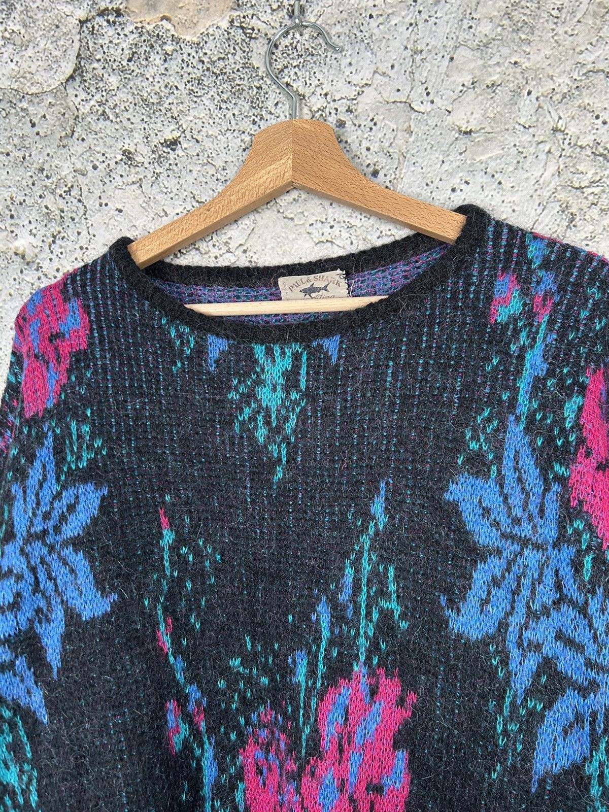 Paul & Shark Vintage Paul & Shark Mohair Wool Knit Sweater Avant Garde Size US XL / EU 56 / 4 - 3 Thumbnail