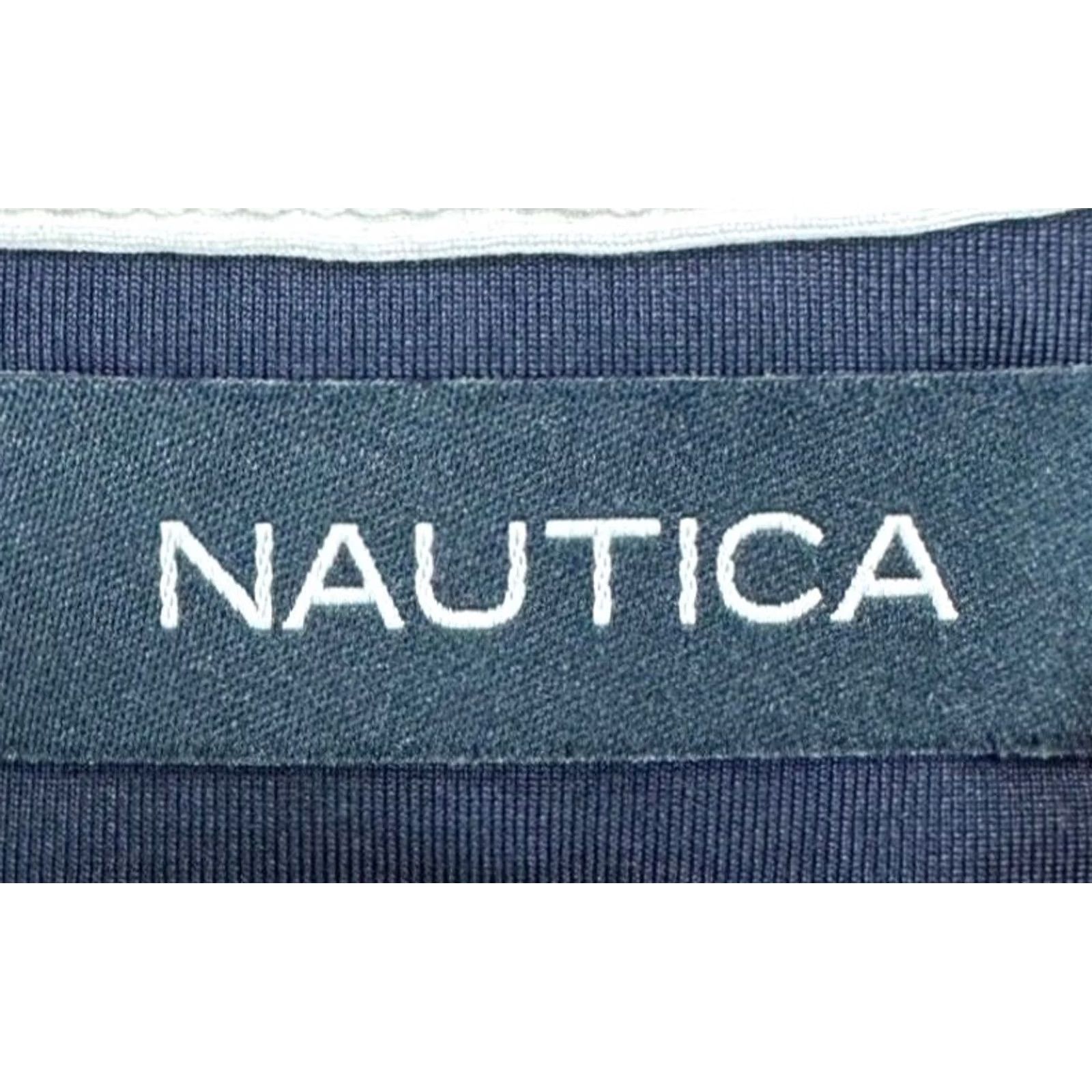 Nautica Nautica Shirt Mens Medium Dark Navy Pinstripe Golf Polo Stretch Athletic Rugby Size US M / EU 48-50 / 2 - 4 Thumbnail