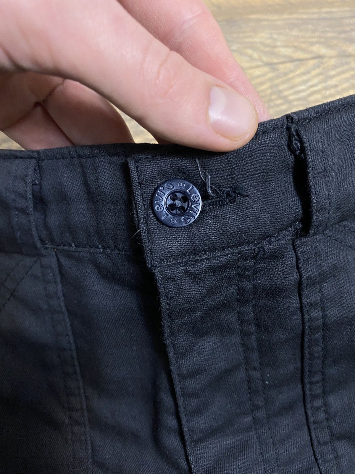 Levi's VINTAGE LEVI'S Trousers Black MADE IN ITALY Utility Workwear Size US 31 - 4 Thumbnail