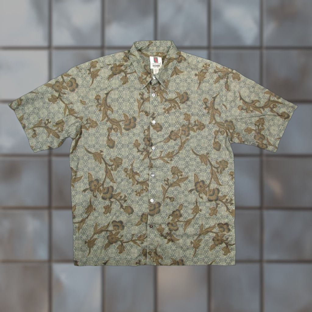 Tori Richard Tori Richard Shirt Mens Large Green Cotton Lawn Button Up Hawaiian Made in USA Size US L / EU 52-54 / 3 - 1 Thumbnail