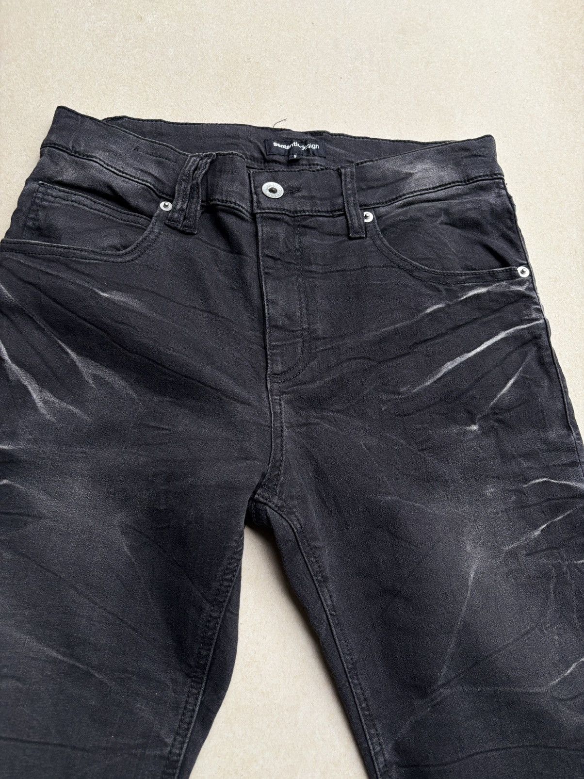 semanticdesign SEMANTIC DESIGN lace-up jeans Size US 27 - 3 Thumbnail