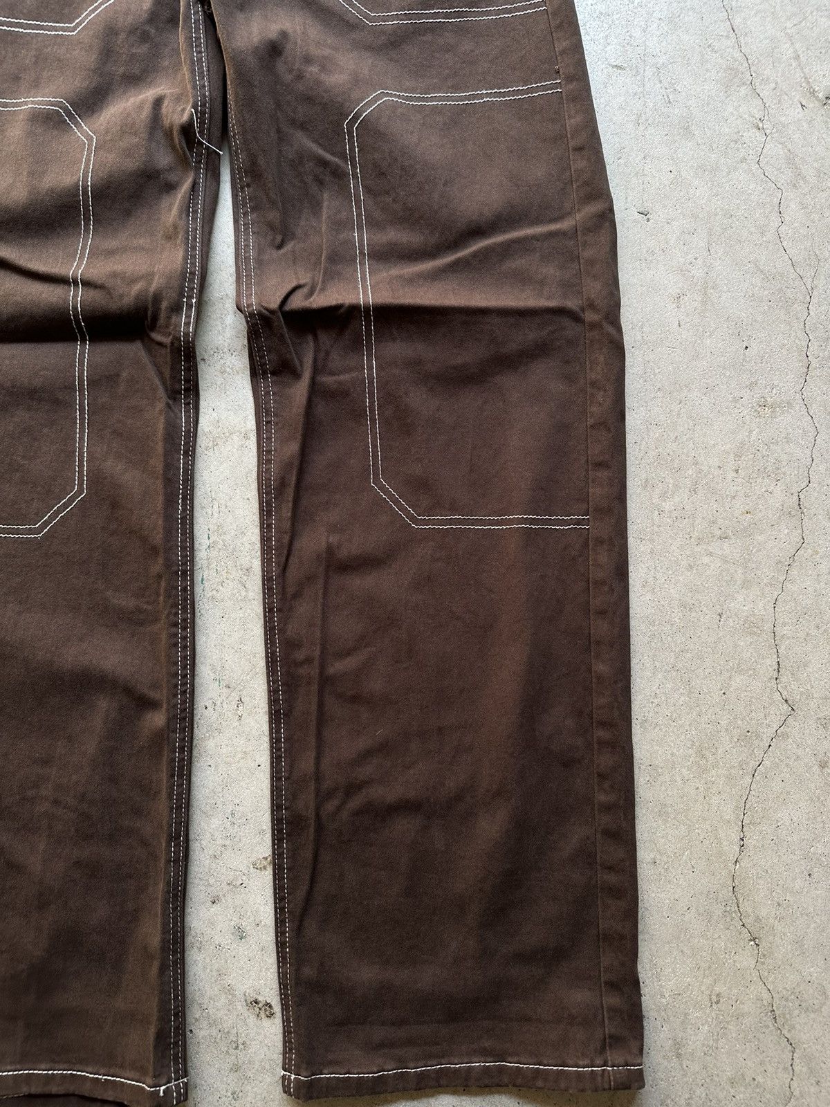 Dickies Y2K Vintage Brown wide leg cargo pants Size 30" / US 8 / IT 44 - 4 Thumbnail