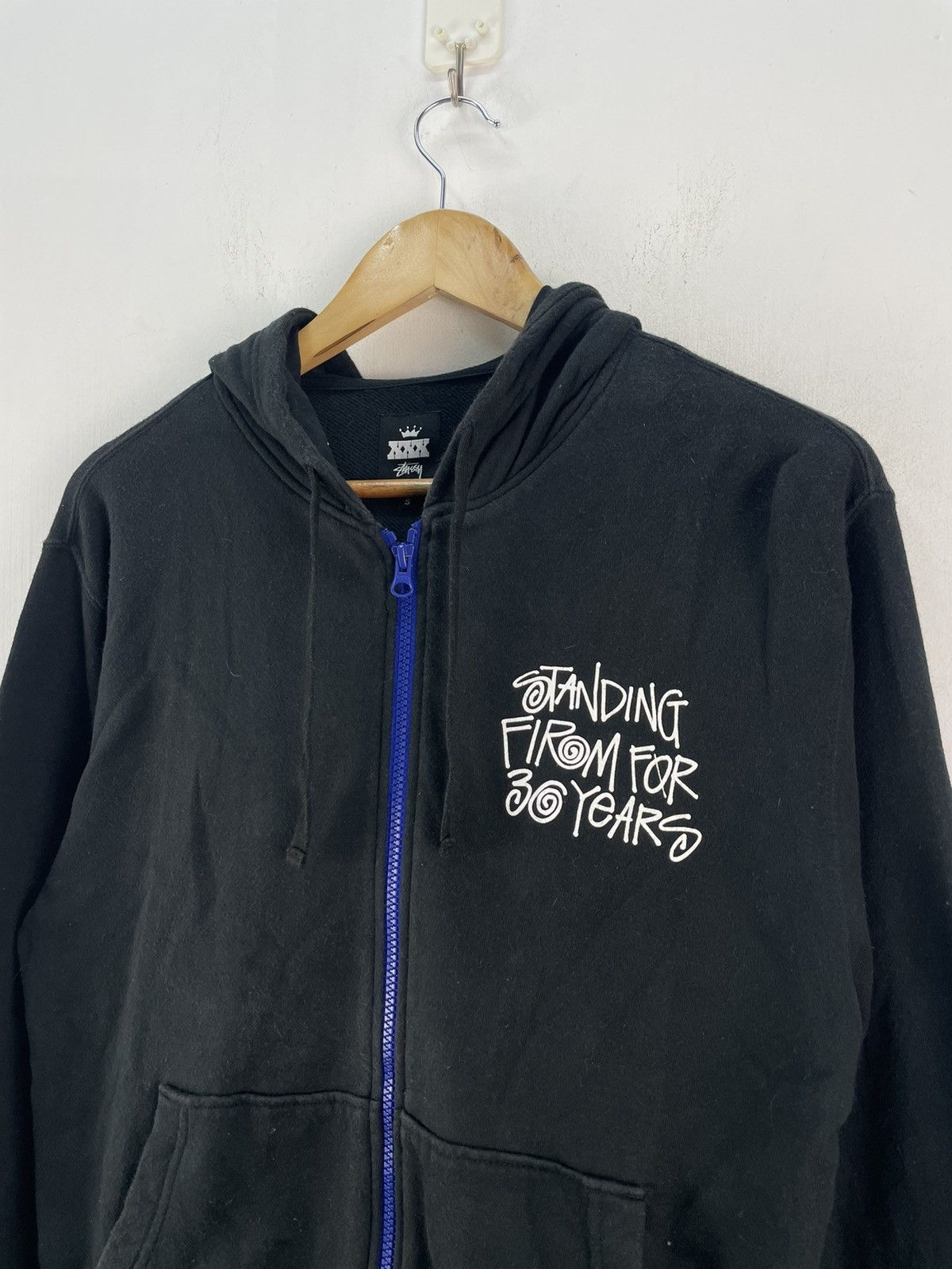 Stussy × Vintage Vintage Stussy Hoodie Zipper Pullover Sweatshirt Size US S / EU 44-46 / 1 - 4 Thumbnail