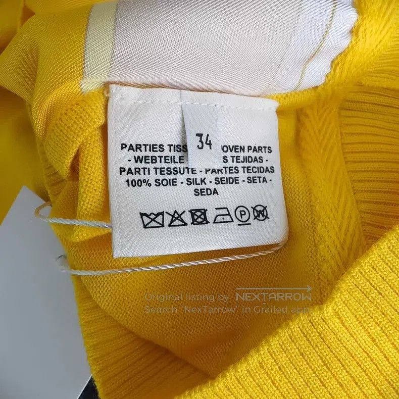 Hermes Hermes Yellow woolen knit sweater Size XXS / US 00 / IT 34 - 4 Thumbnail