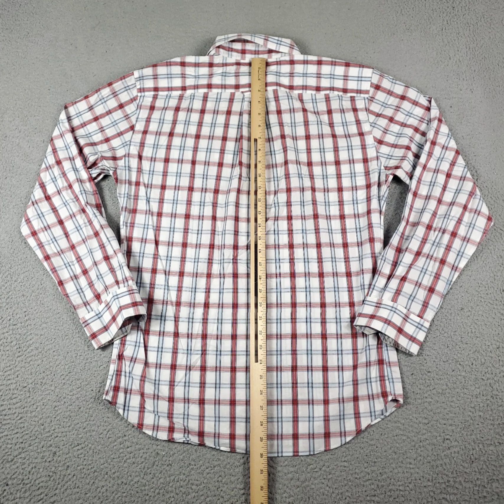Nautica Nautica Shirt Mens Size Large Red Plaid Button-Up Long Sleeve Casual Business Formal Party/Cocktail Travel Workwear Size US L / EU 52-54 / 3 - 4 Thumbnail