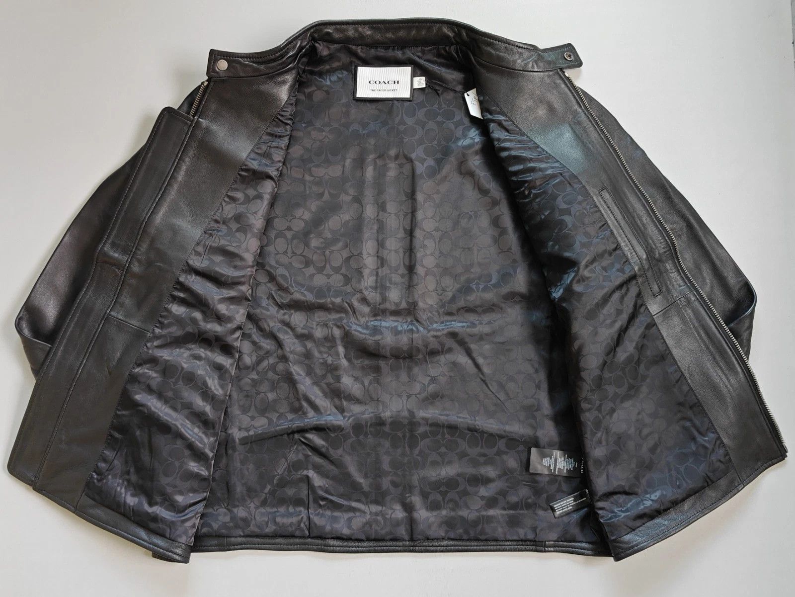 Coach Coach Leather Racer Jacket FTP 5055 Size US XXL / EU 58 / 5 - 8 Thumbnail