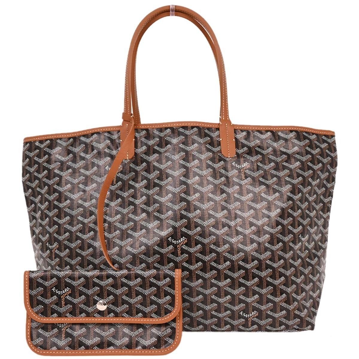 Goyard Coated Canvas Saint Louis Tote Black