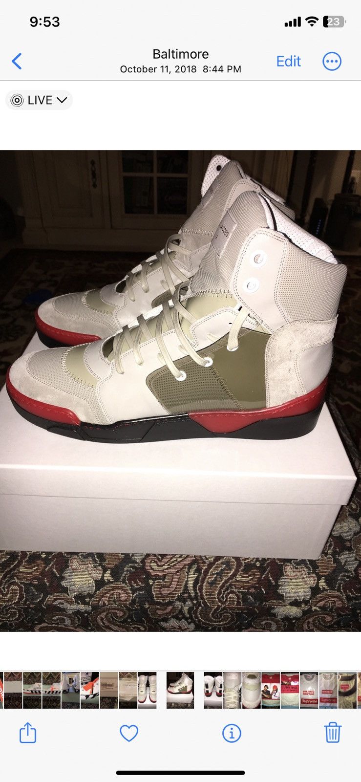 Marc Jacobs Marc Jacobs High Top Sneaker - DS size 12 Size US 12 / EU 45 - 1 Thumbnail