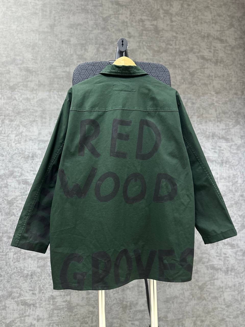 Rundholz × Vintage Vintage Rundholz DIP Green Print Long Shirt Big Logo Size US M / EU 48-50 / 2 - 17 Thumbnail