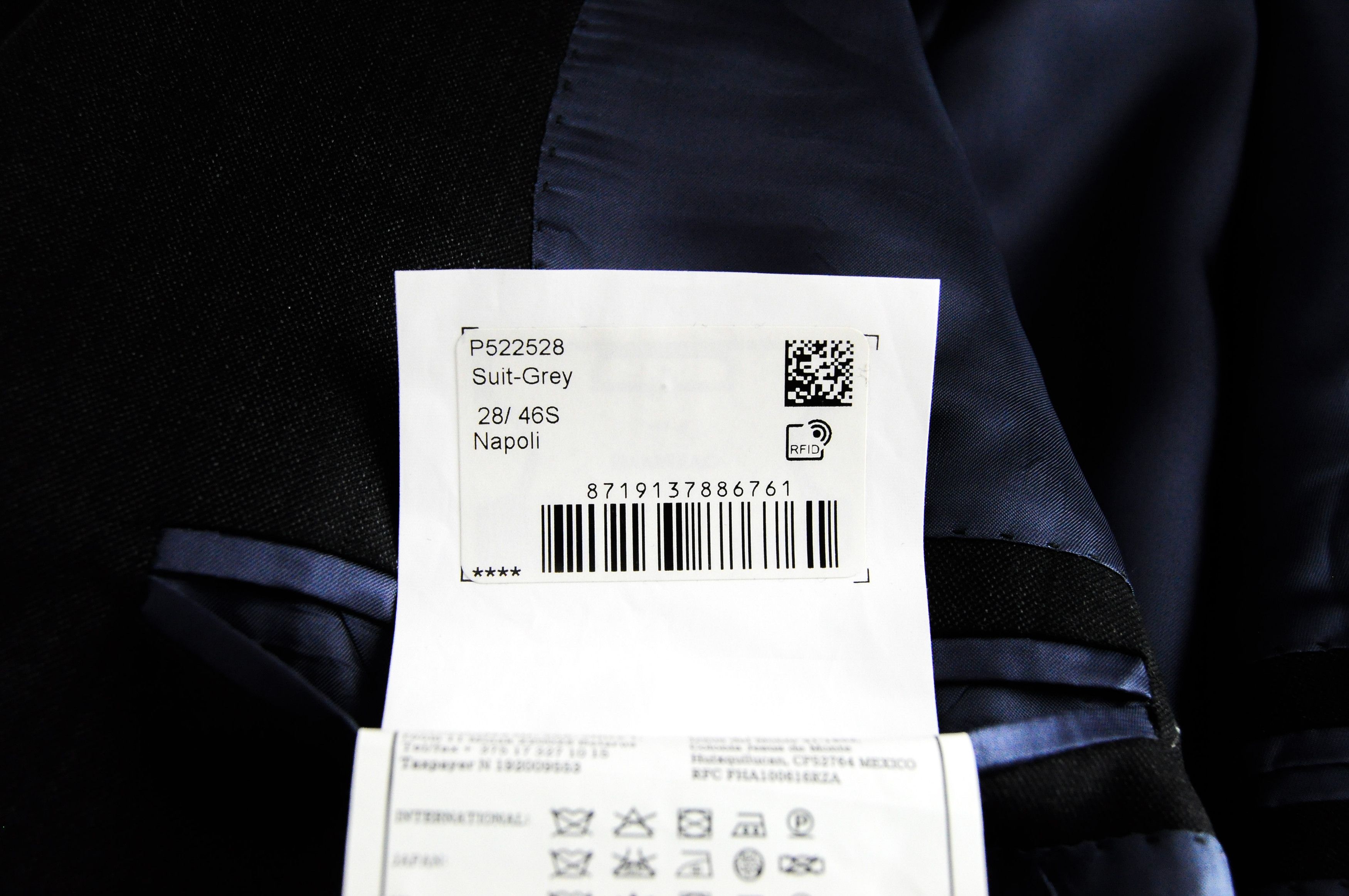 Suitsupply NAPOLI UK46S Wool Super 110's Grey Blazer 57410 Size 46S - 7 Thumbnail