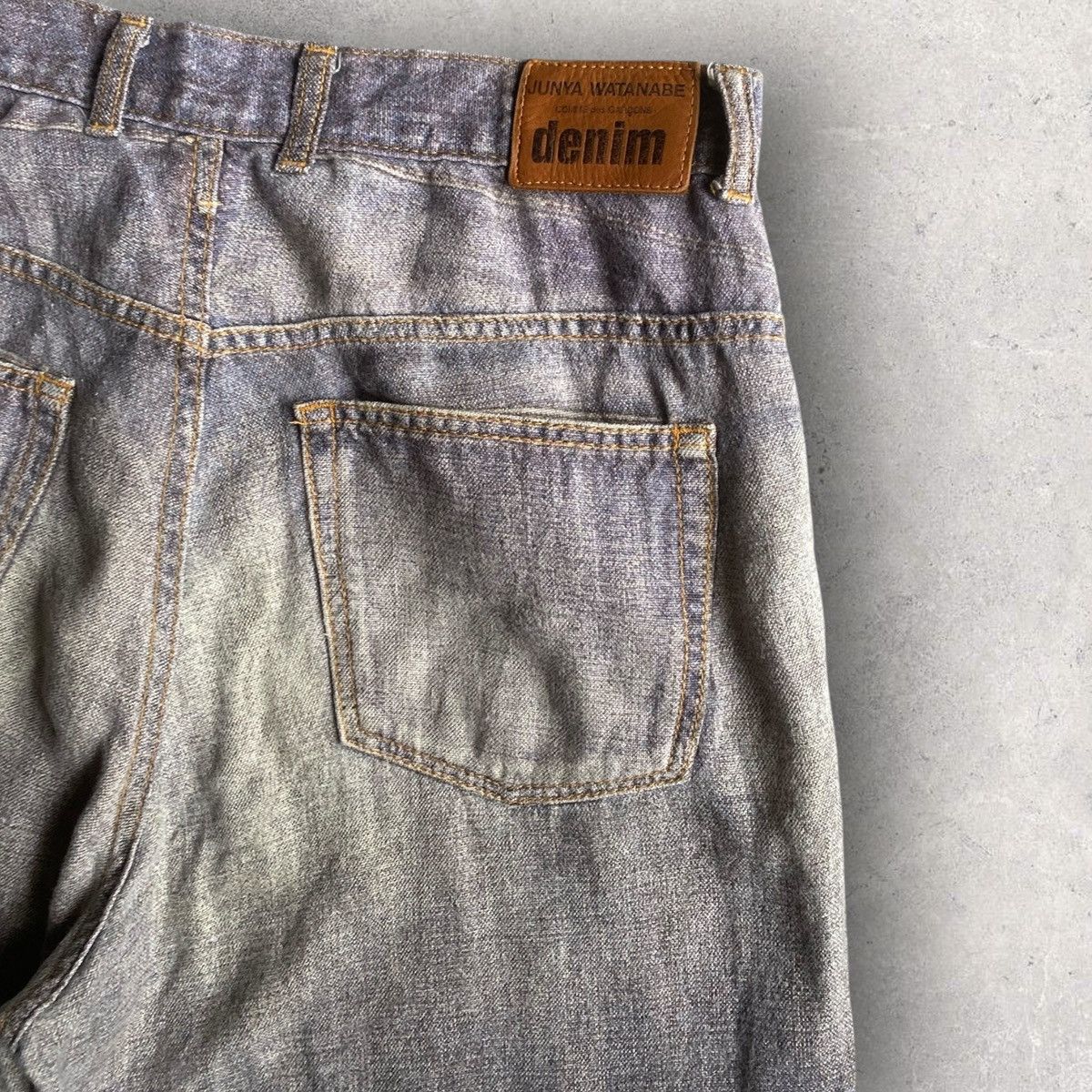 Junya Watanabe ss10 Trompe-l'œi Denim Linen Pants Size US 31 - 6 Thumbnail