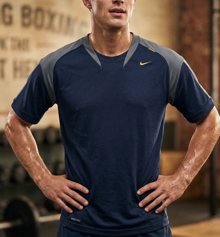 Nike Nike Pro Training T-Shirt Men’s Athletic Performance Tee Size US S / EU 44-46 / 1 - 1 Thumbnail