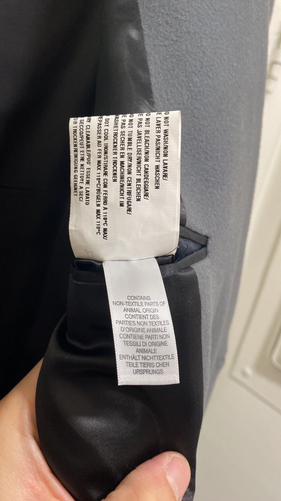 Paul Smith London wool overcoat men size 38/M, gray