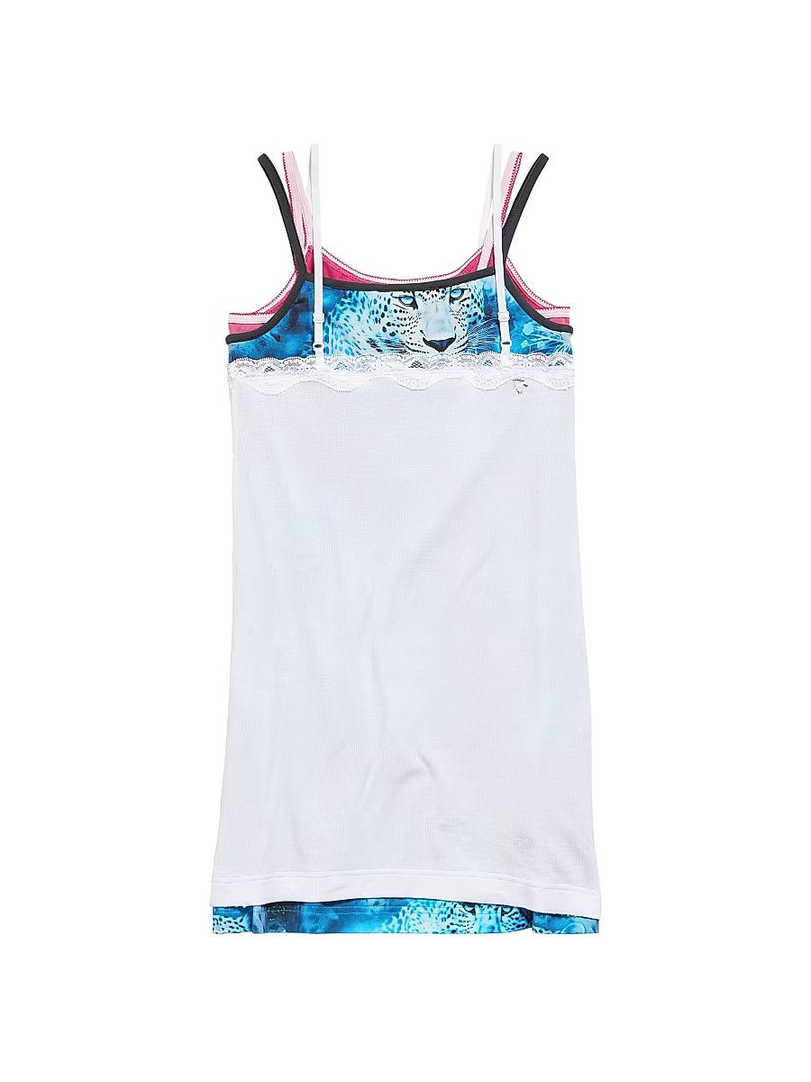 Balenciaga o1s1wg110326 Layered Dress in White Size M / US 6-8 / IT 42-44 - 2 Thumbnail