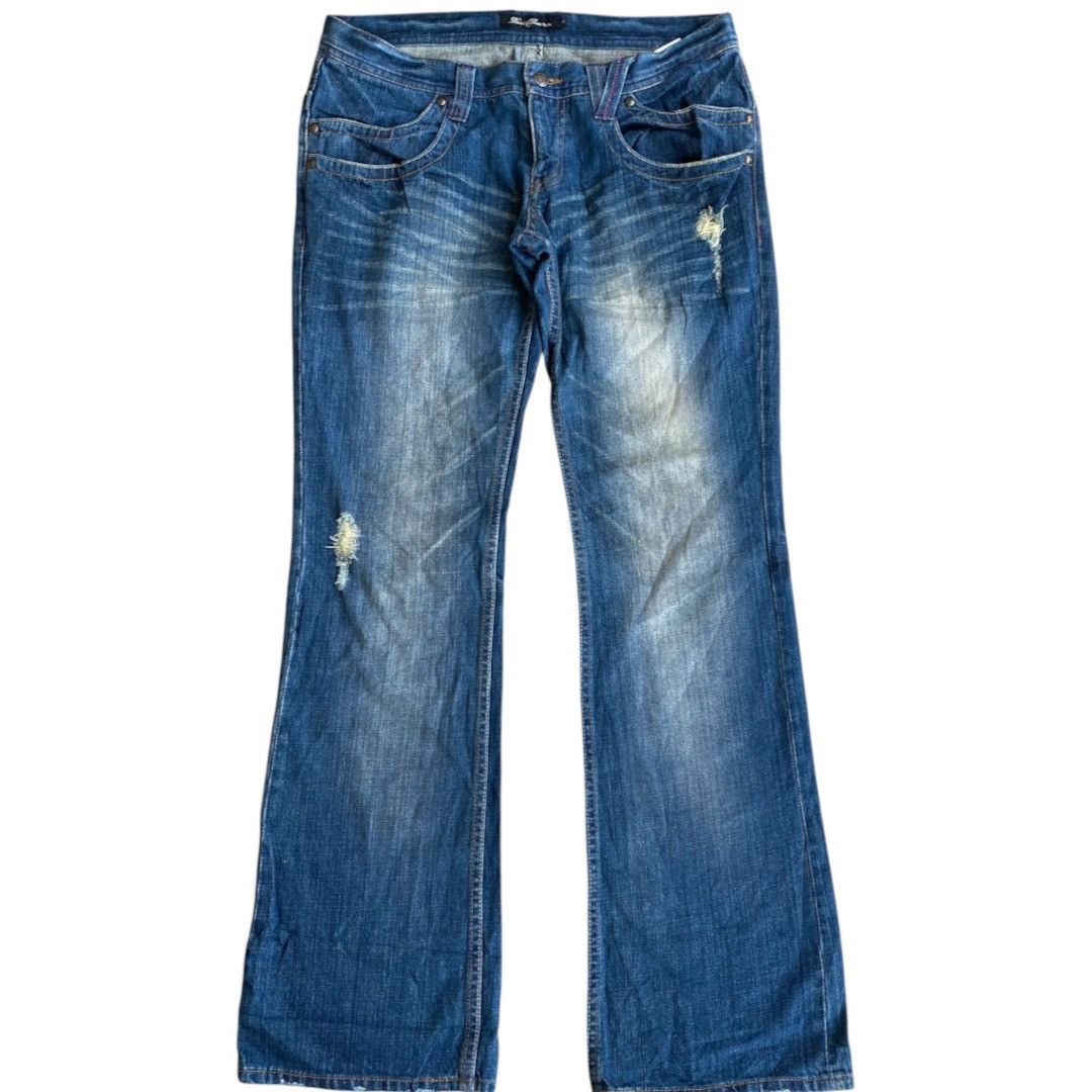 Japanese Brand sick johnny wolf wax stone washed jeans skinny