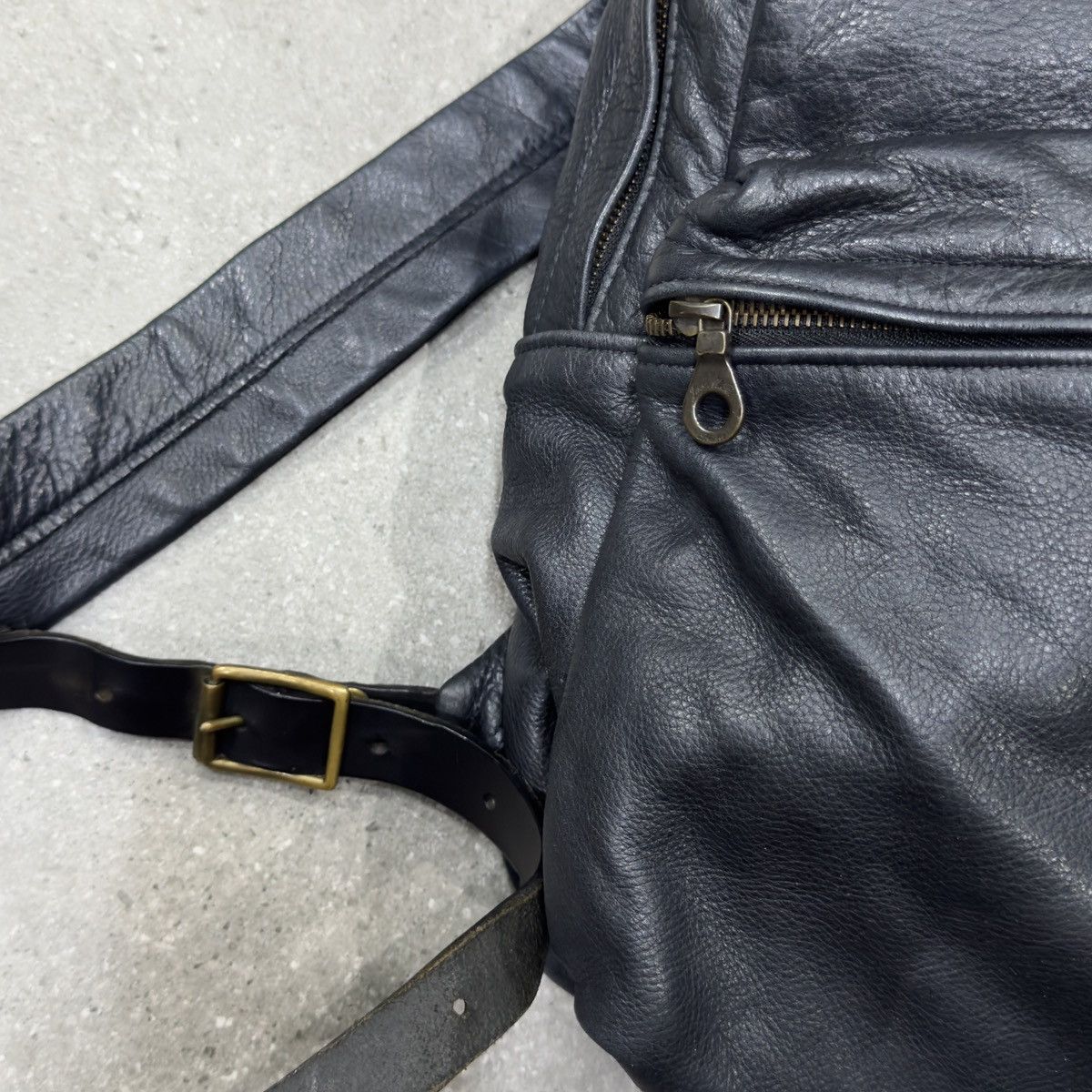 Designer × Jas MB × Leather Rare Vintage Jas Mb London England Full Leather Back Pack Size ONE SIZE - 10 Thumbnail