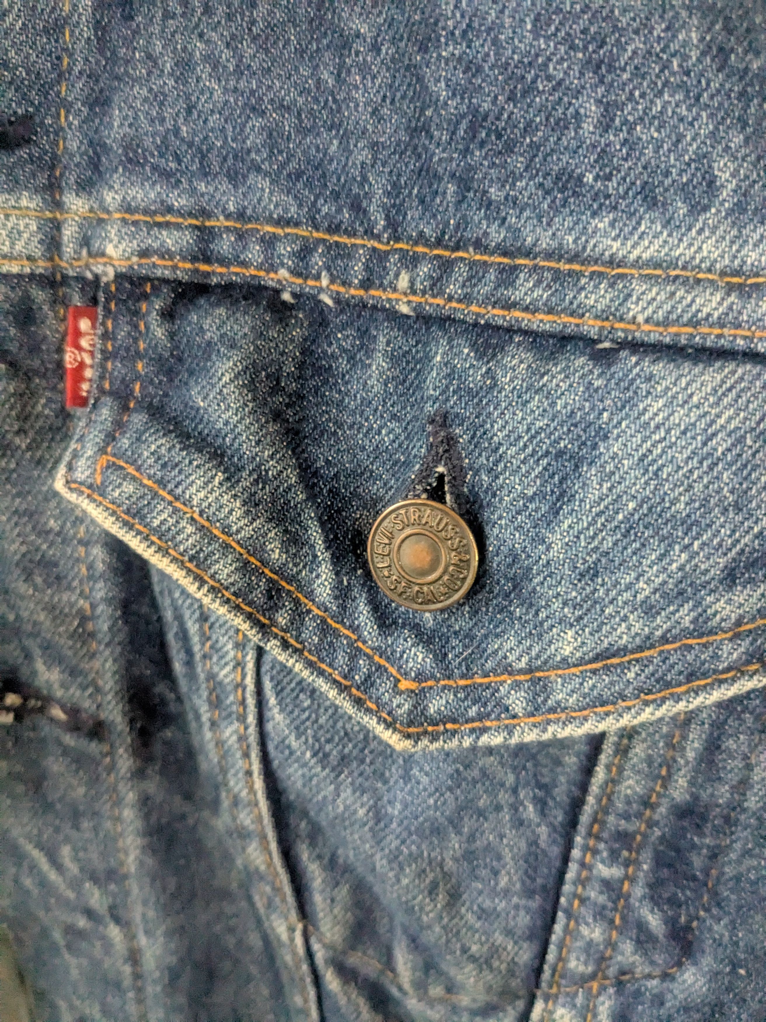 Levi's Vintage Clothing Levis denim trucker jacket 80's made in USA vintage Size US S / EU 44-46 / 1 - 6 Thumbnail