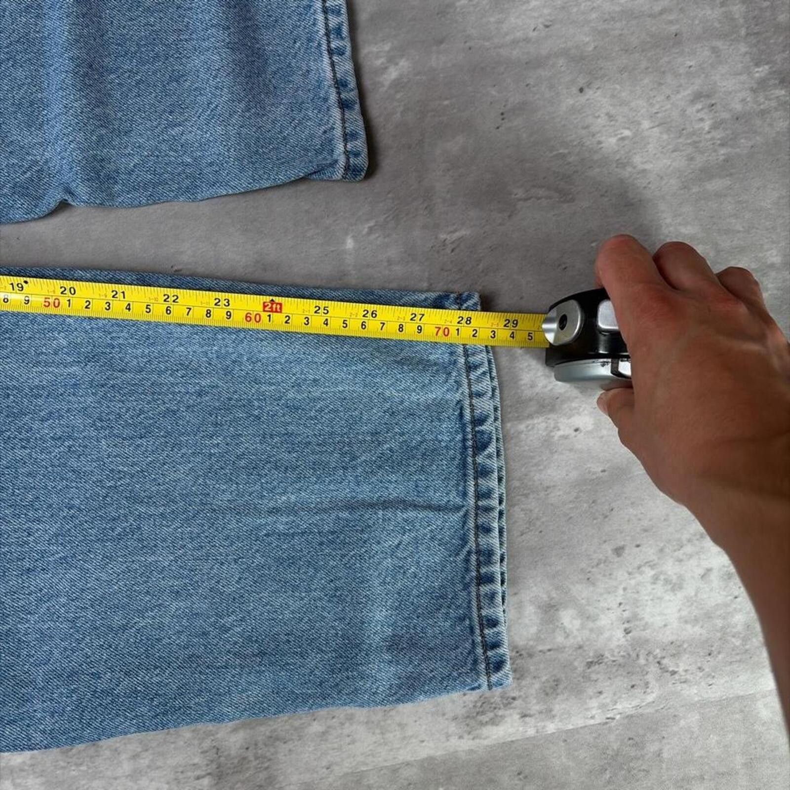 Empyre Y2K Light Wash Empyre Grunge Skater Baggy Denim Jeans Size 36" / US 14 / IT 50 - 7 Thumbnail