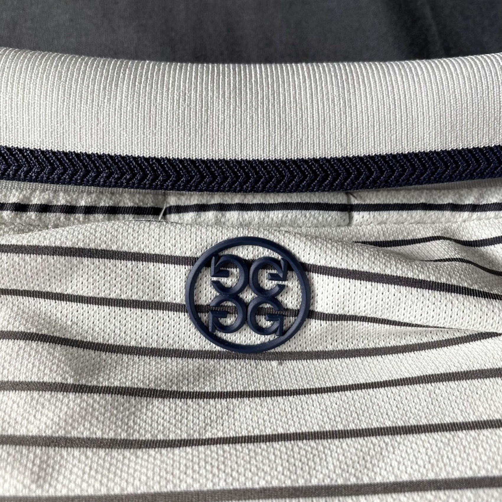 G/FORE G/FORE Polo Shirt Mens 2XL White Navy Striped Golf Performance Lightweight Shirt Mens 2XL White Navy Striped Golf Size US XXL / EU 58 / 5 - 6 Thumbnail