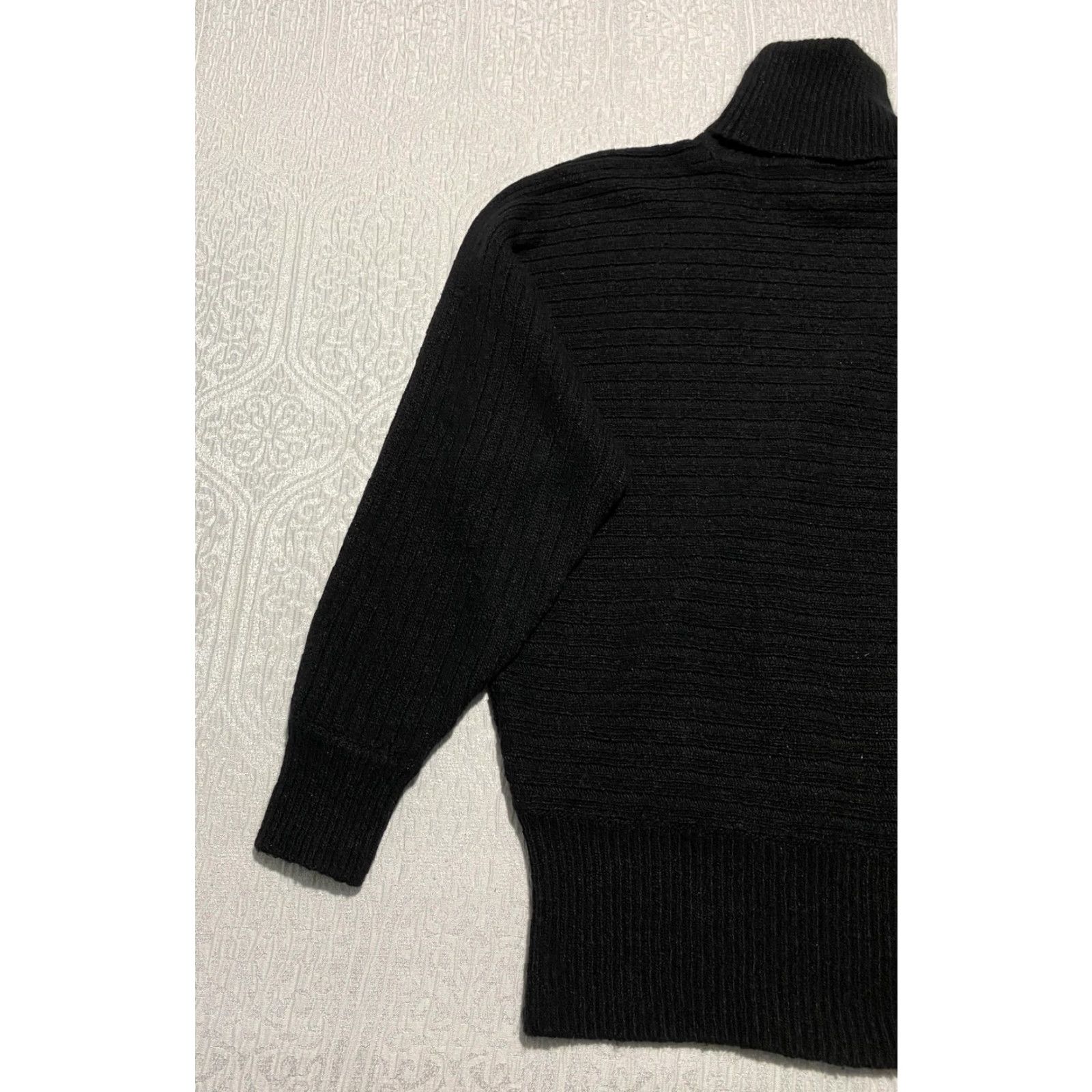 Vintage VINTAGE Richard Martin Sweater Womens Medium Black Turtleneck Silk Angora 90s Size M / US 6-8 / IT 42-44 - 7 Thumbnail