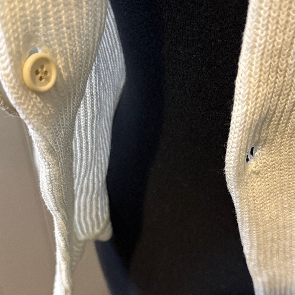 Brunello Cucinelli Brunello Cucinelli Women’s Medium White Knit Cardigan with Size M / US 6-8 / IT 42-44 - 3 Thumbnail