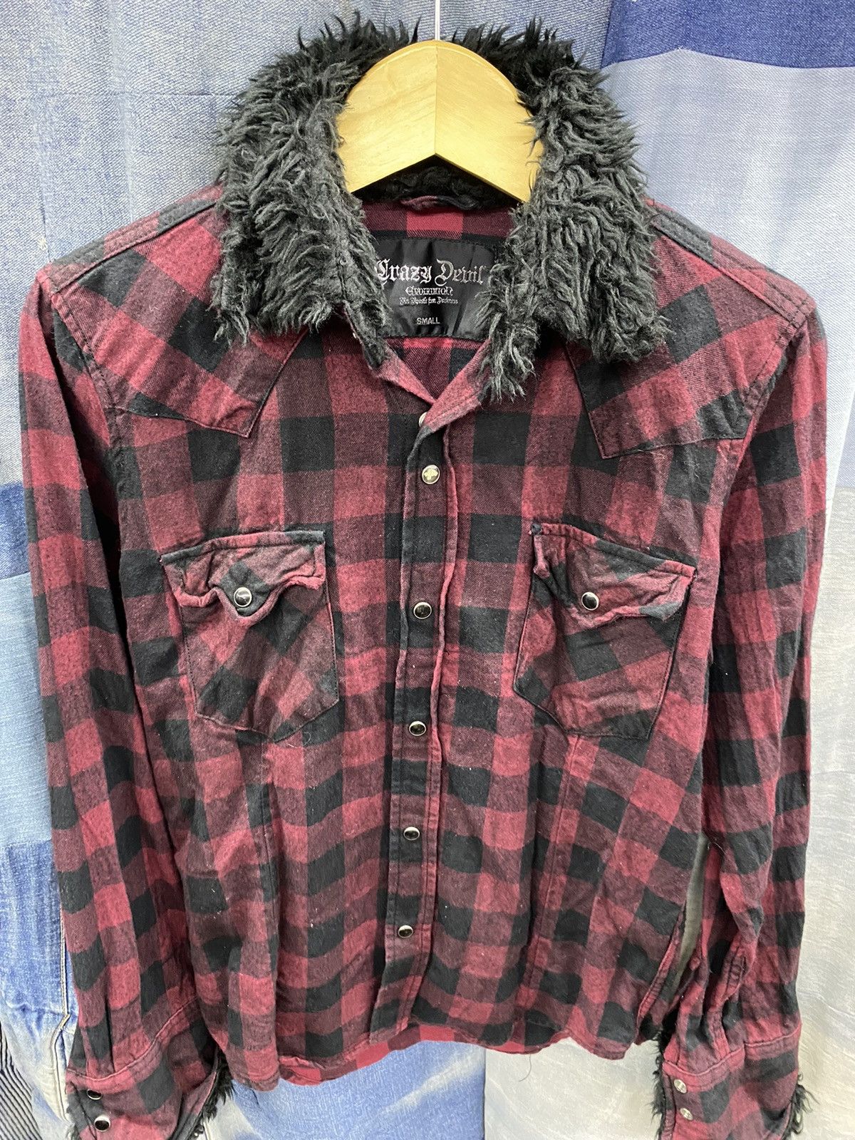 If Six Was Nine fur flannel japanese brand crazy devil 👿 Size US S / EU 44-46 / 1 - 5 Thumbnail