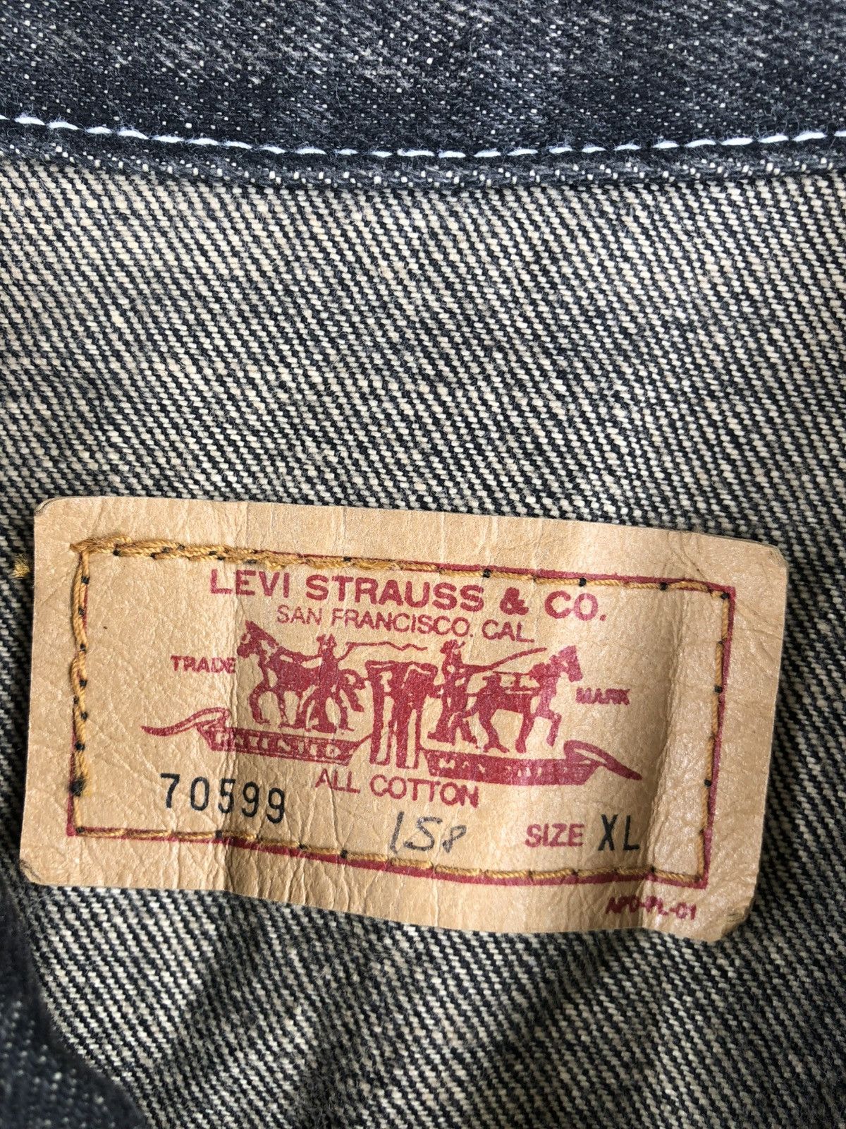 Levi's Y2k Levi’s Denim Jacket Mud Wash Distressed Size US L / EU 52-54 / 3 - 17 Thumbnail