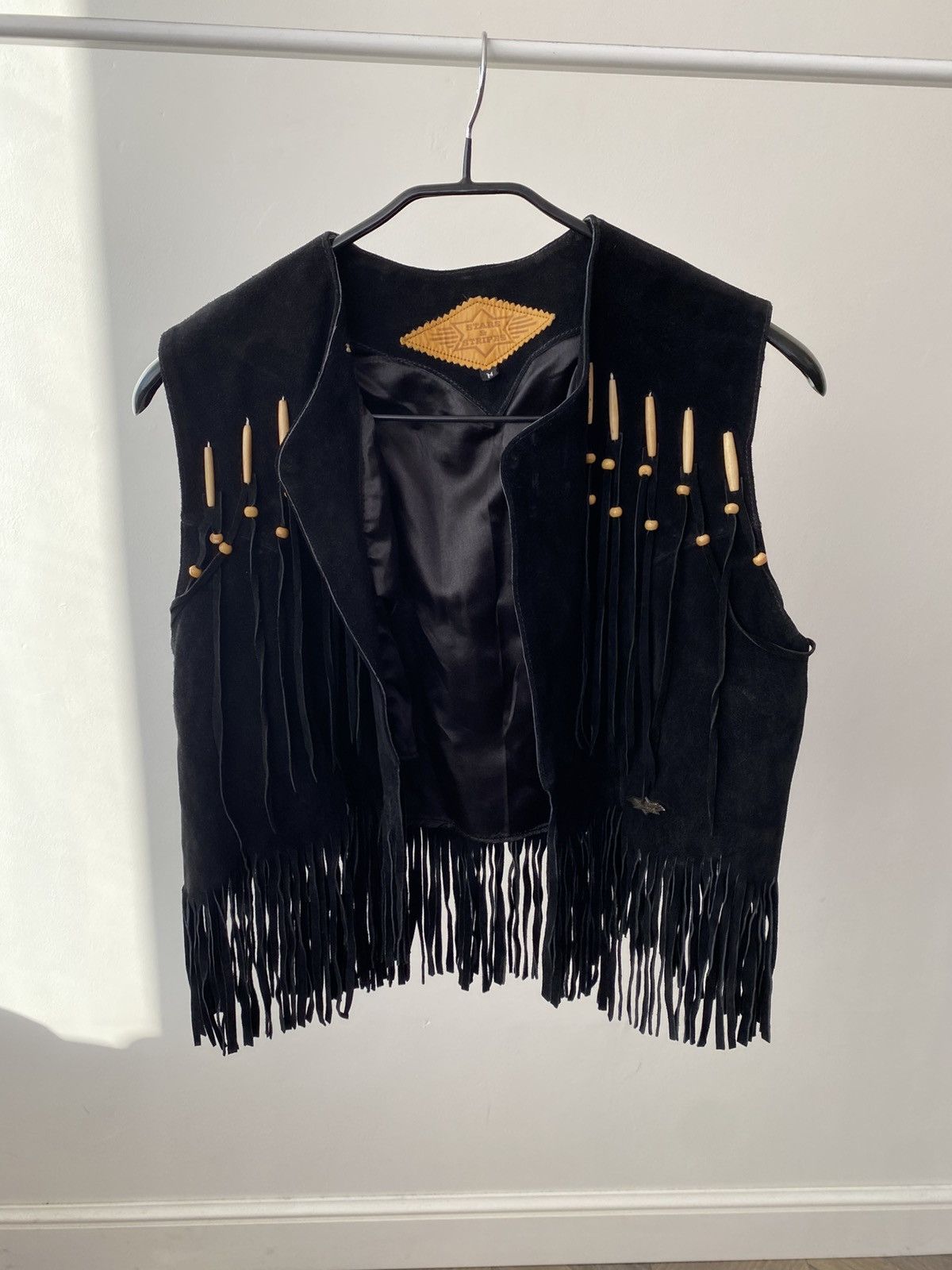 Stars & Stripes Vintage Stars & Stripes Western Fringes Vest Leather 90s Size US M / EU 48-50 / 2 - 1 Thumbnail