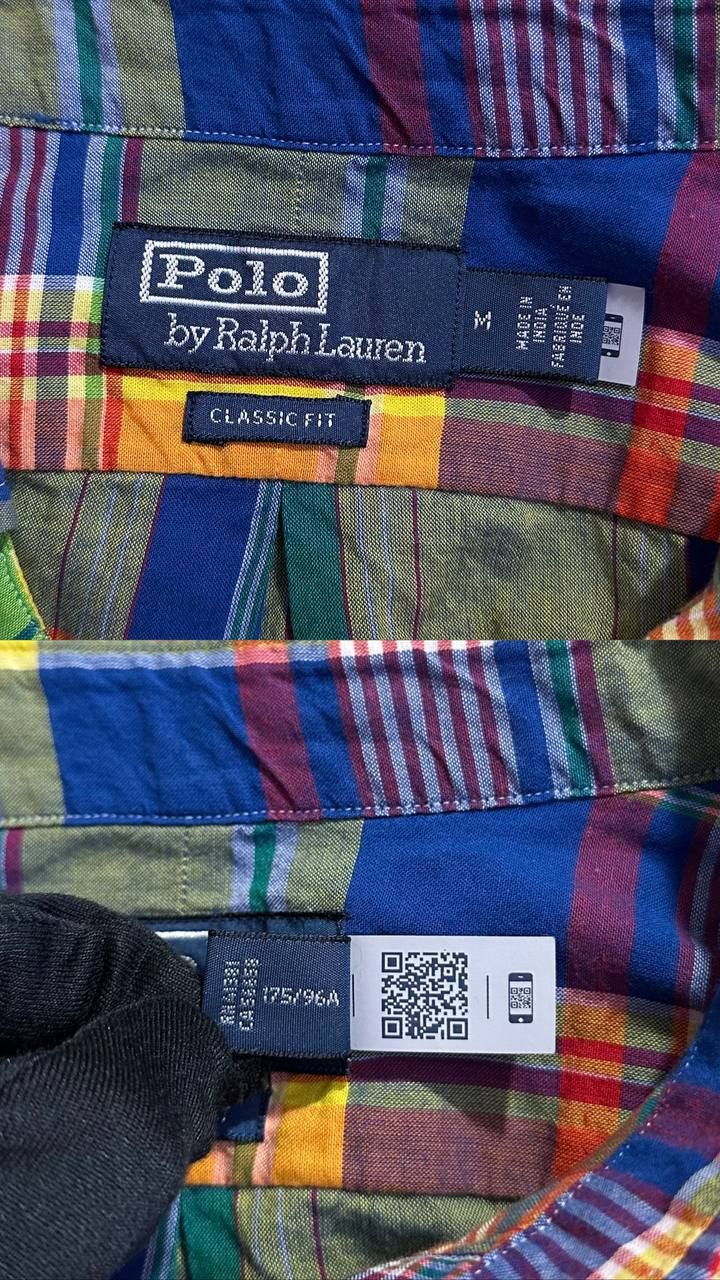 Polo Ralph Lauren Polo Ralph Lauren Men Classic Fit Madras Popover Plaid Shirt Size US M / EU 48-50 / 2 - 9 Thumbnail