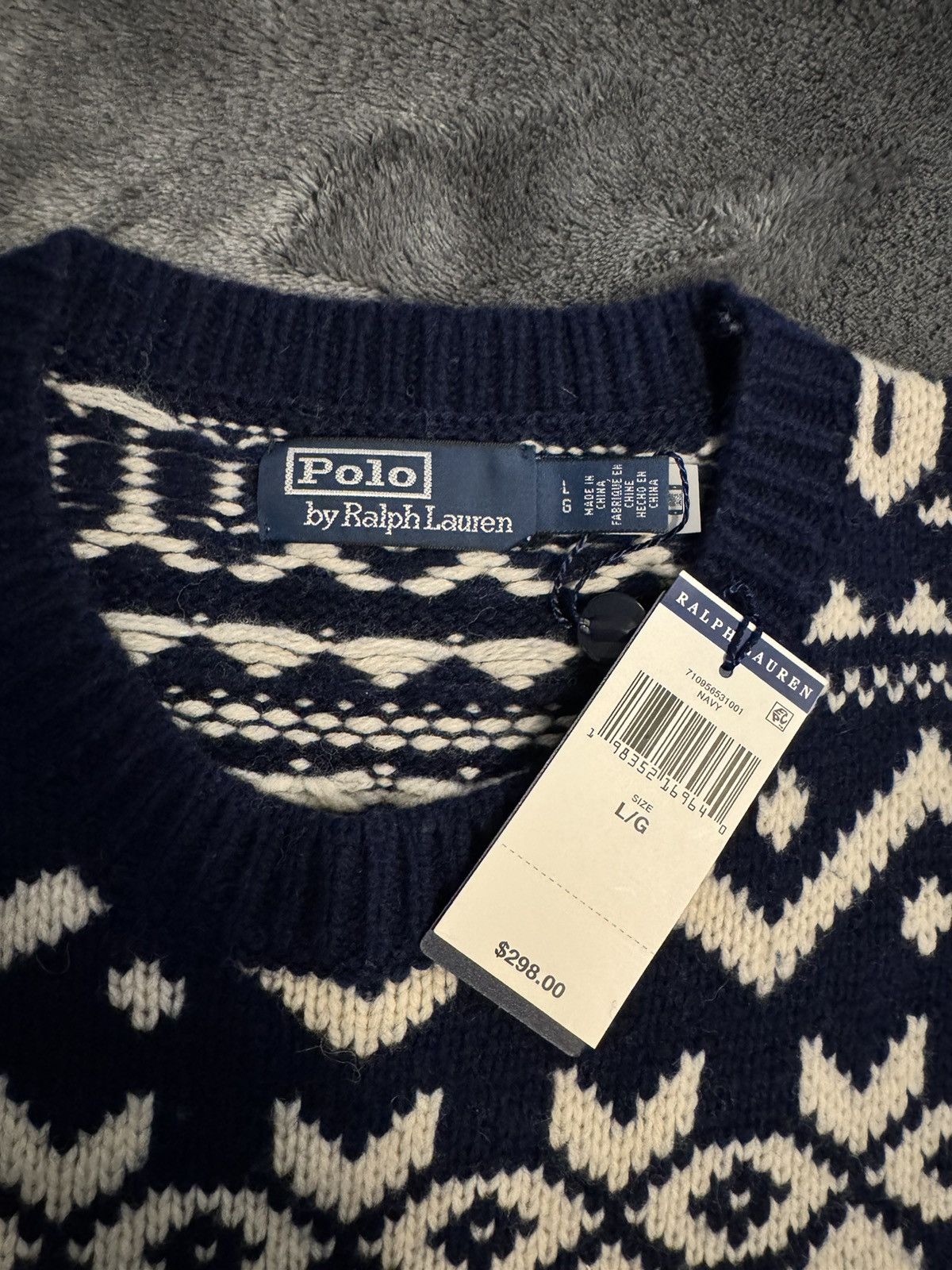 Polo Ralph Lauren Festive polo knit sweater Size US L / EU 52-54 / 3 - 3 Thumbnail