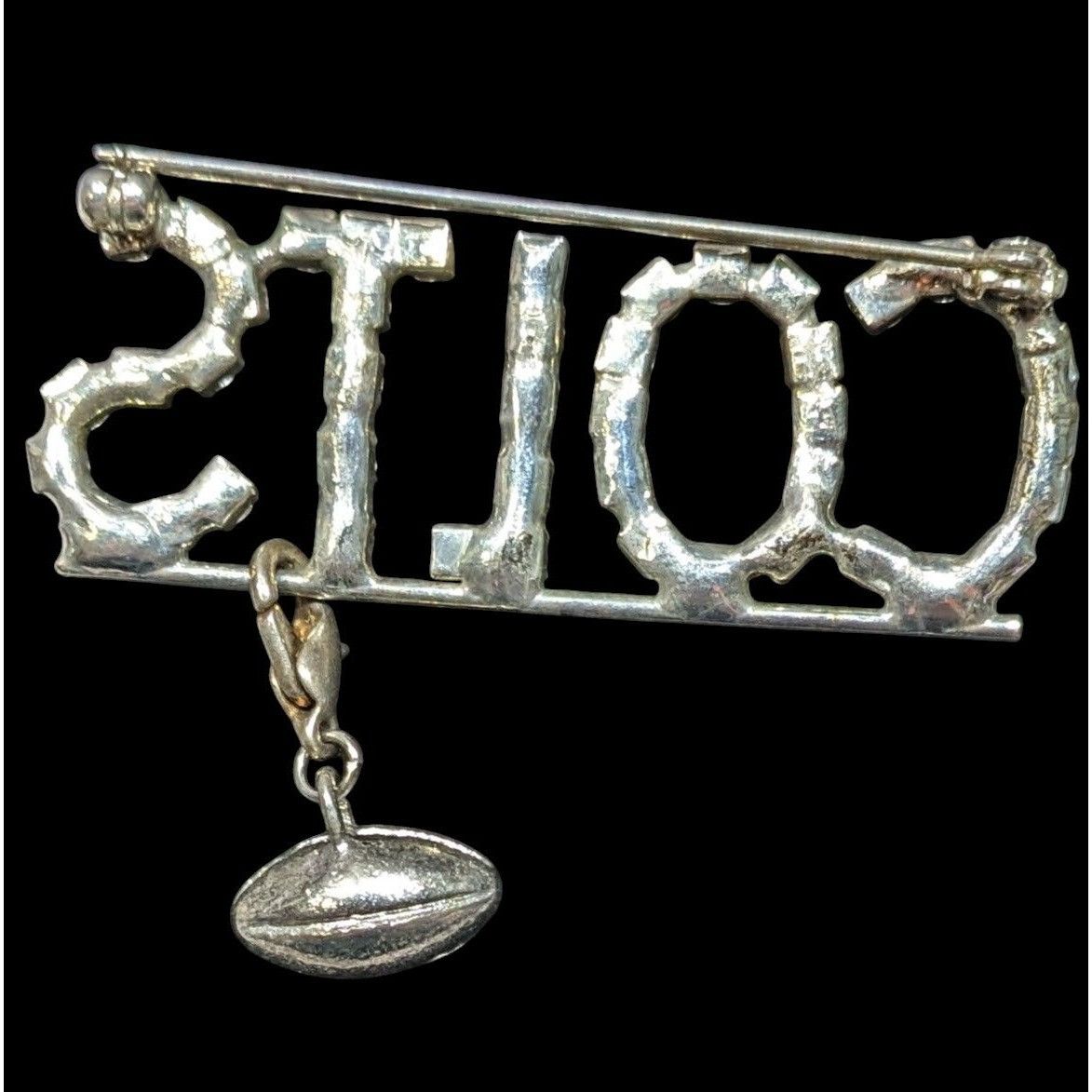 Other Vintage Colts Rhinestone Brooch With Detachable Football Cha Size ONE SIZE - 2 Thumbnail
