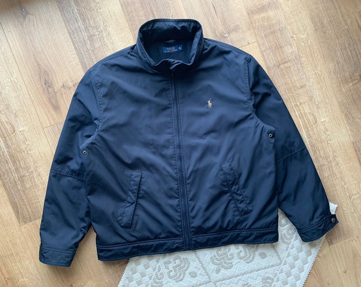 Pre-owned Polo Ralph Lauren X Vintage Polo Ralph Laurent Bomber Jacket In Navy
