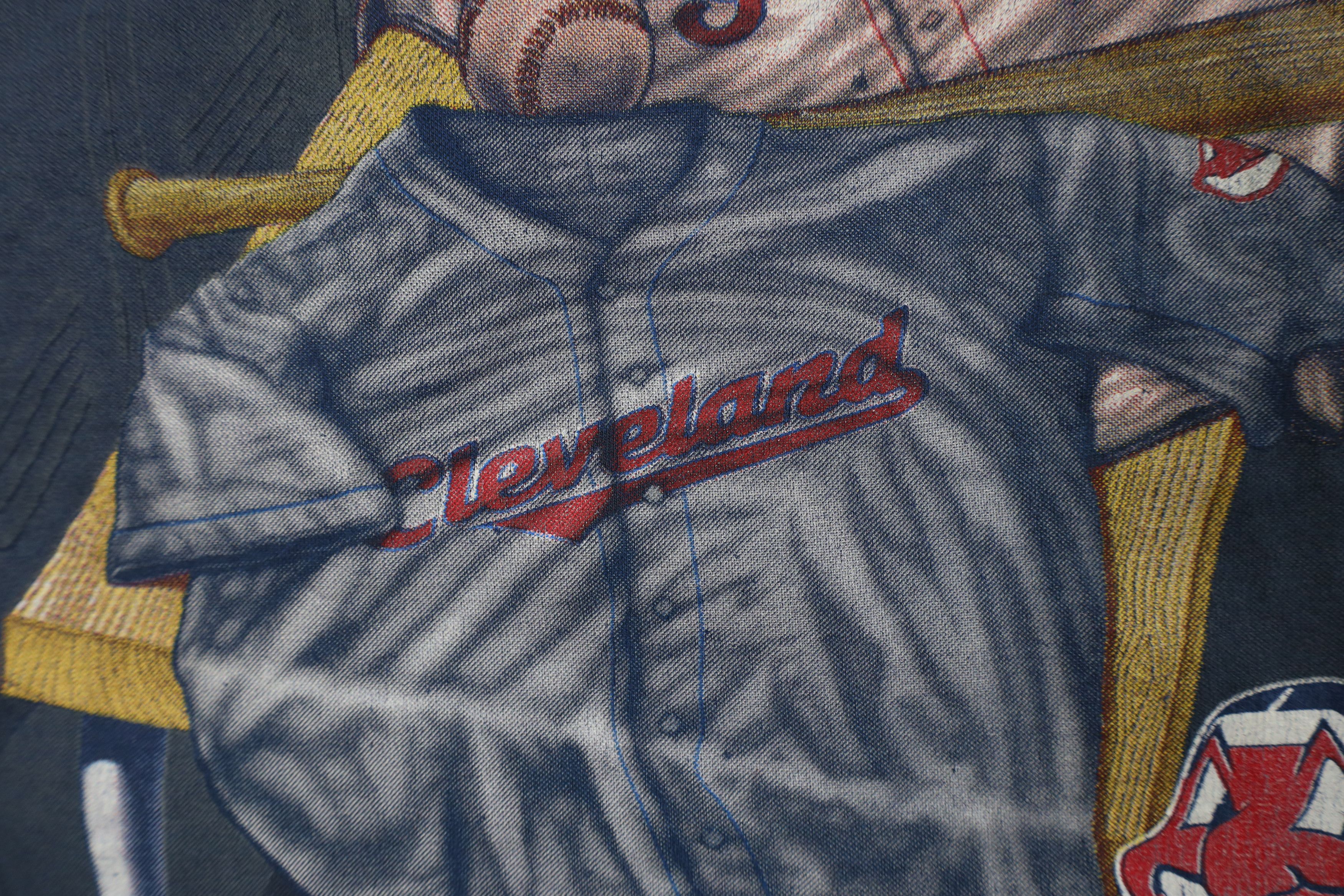 Vintage Vintage 90s Chief Wahoo Cleveland Indians Baseball T-Shirt Size US L / EU 52-54 / 3 - 7 Thumbnail