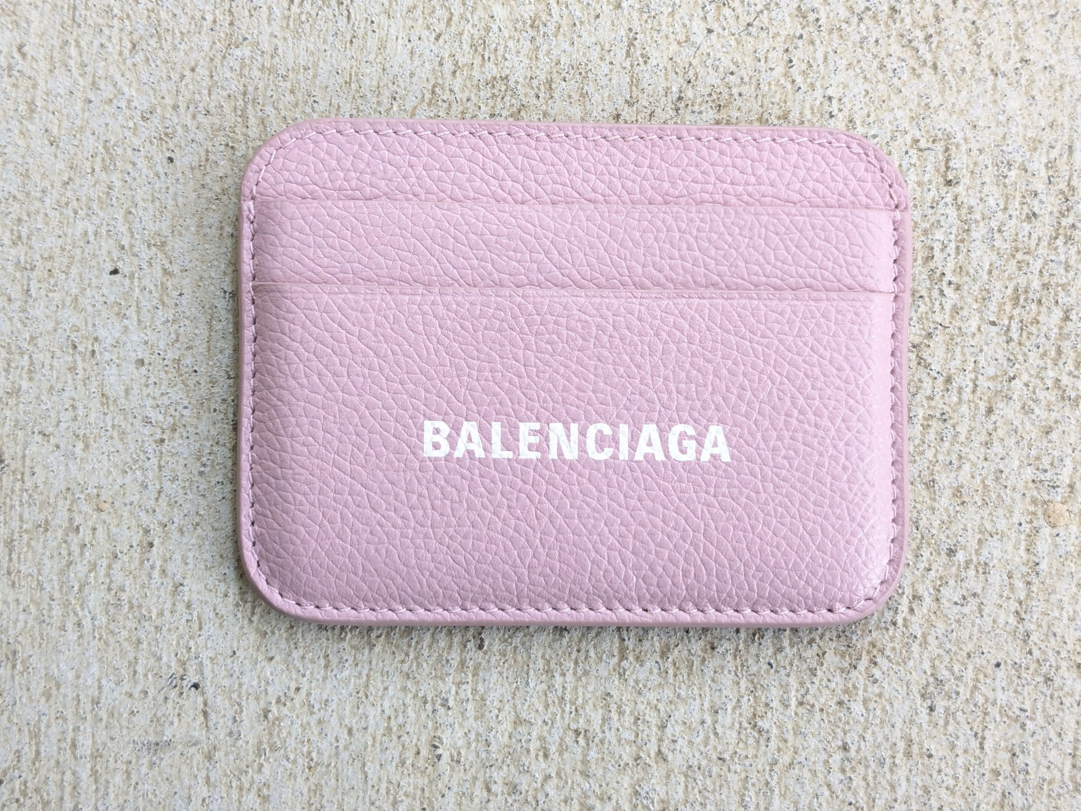 Balenciaga Balenciaga Cardholder Wallet Pink Leather Italy Slim Size ONE SIZE - 2 Thumbnail