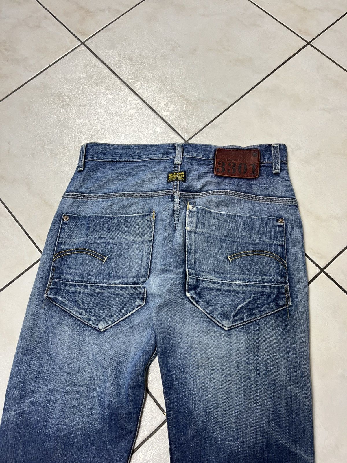 G-Star × If Six Was Nine × Le Grande Bleu (L.G.B.) Vintage G-Star Raw distressed y2k denim jeans rotor straight Size US 31 - 14 Thumbnail